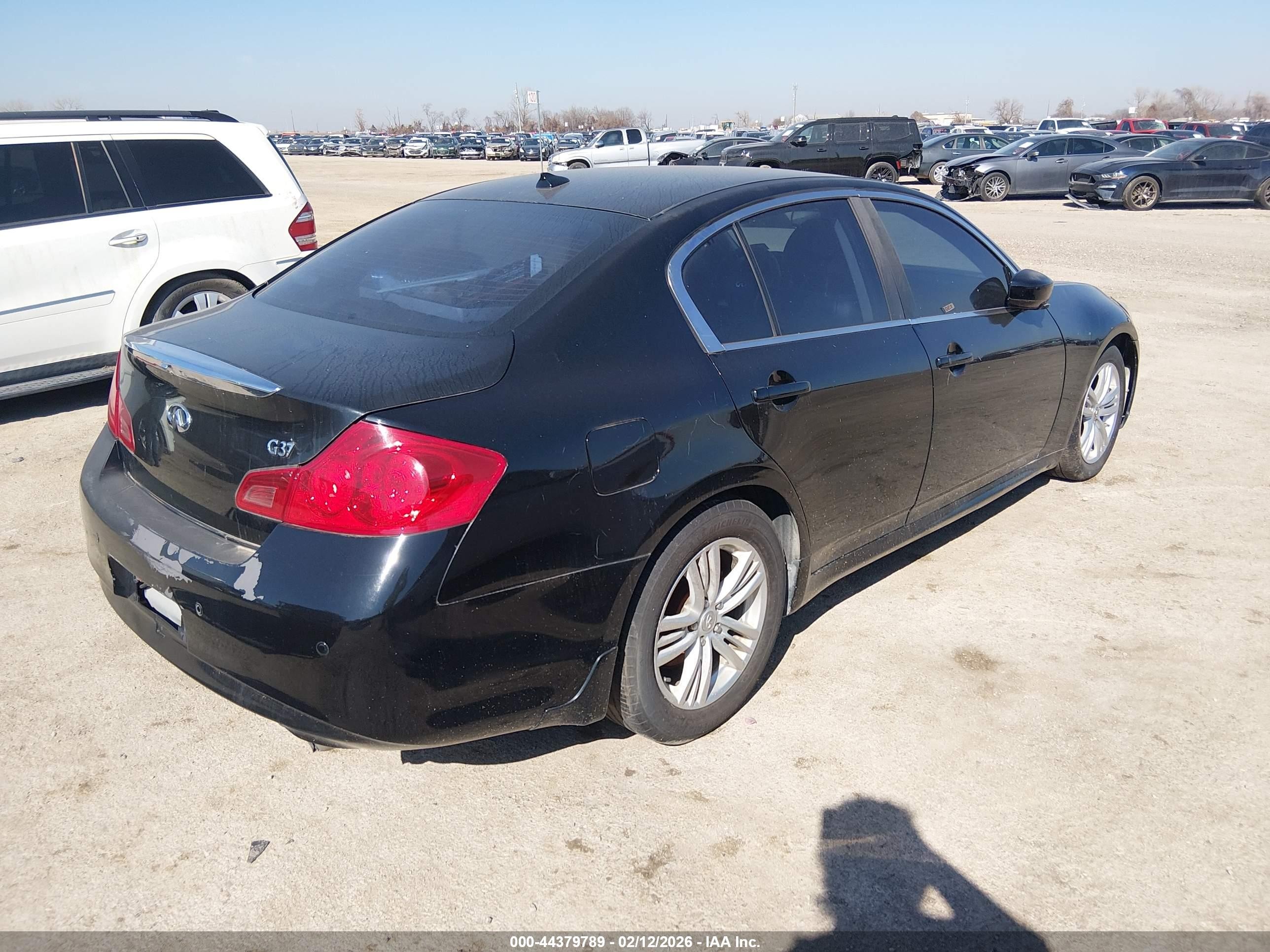 2013 Infiniti G37x   Black vin: JN1CV6AR4DM758438