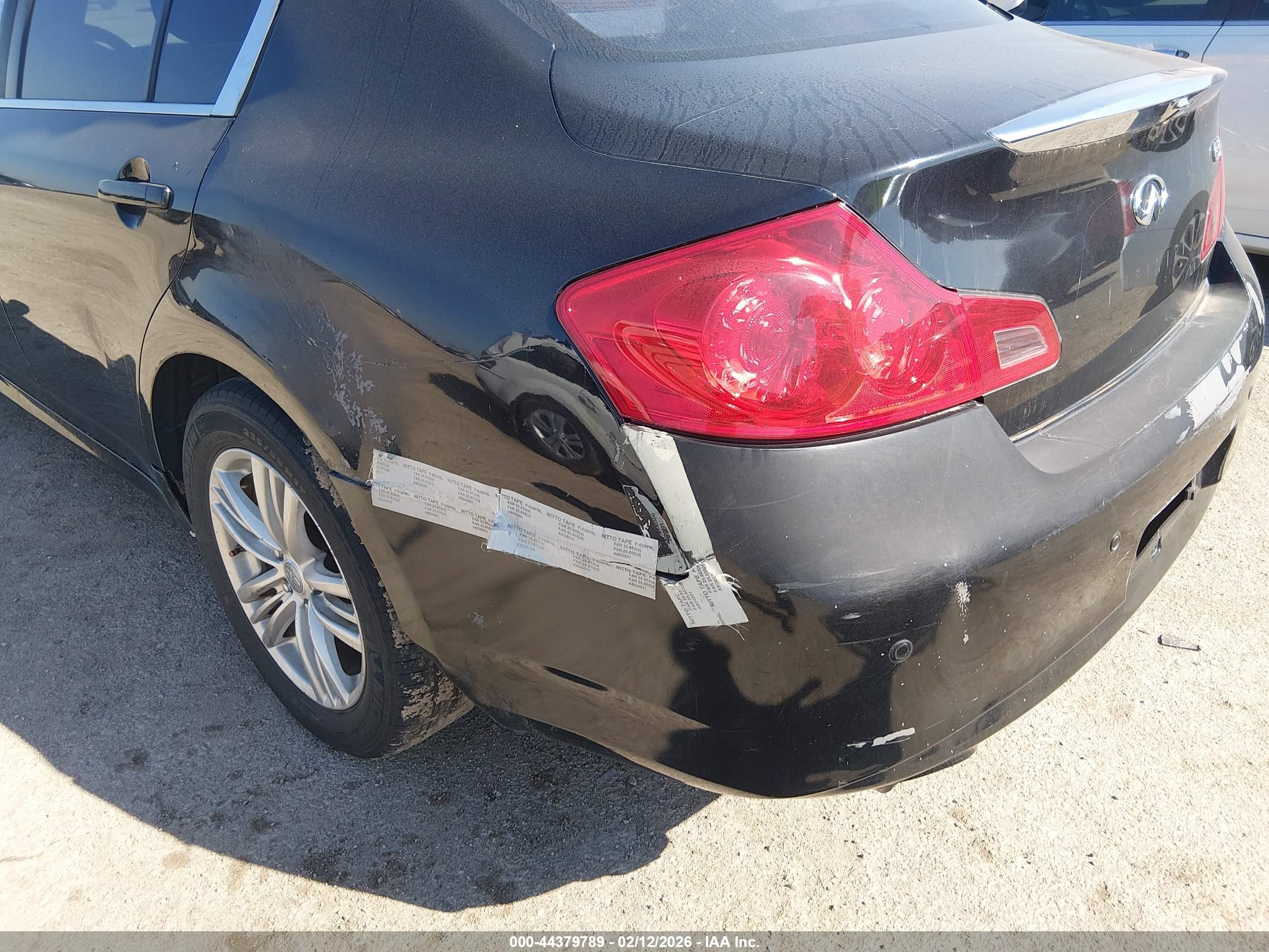 2013 Infiniti G37x   Black vin: JN1CV6AR4DM758438