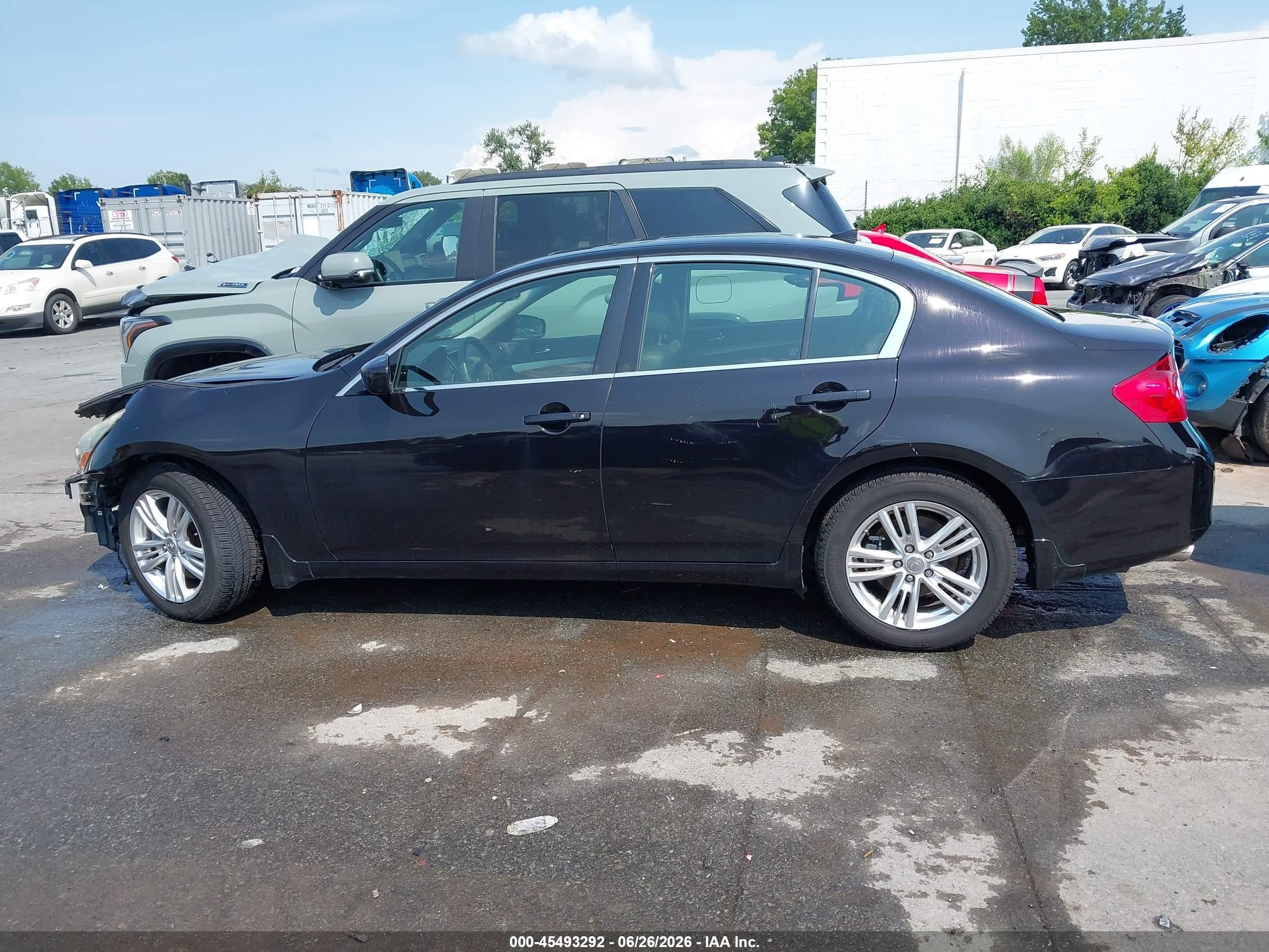 2013 Infiniti G37x   Black vin: JN1CV6AR4DM761064