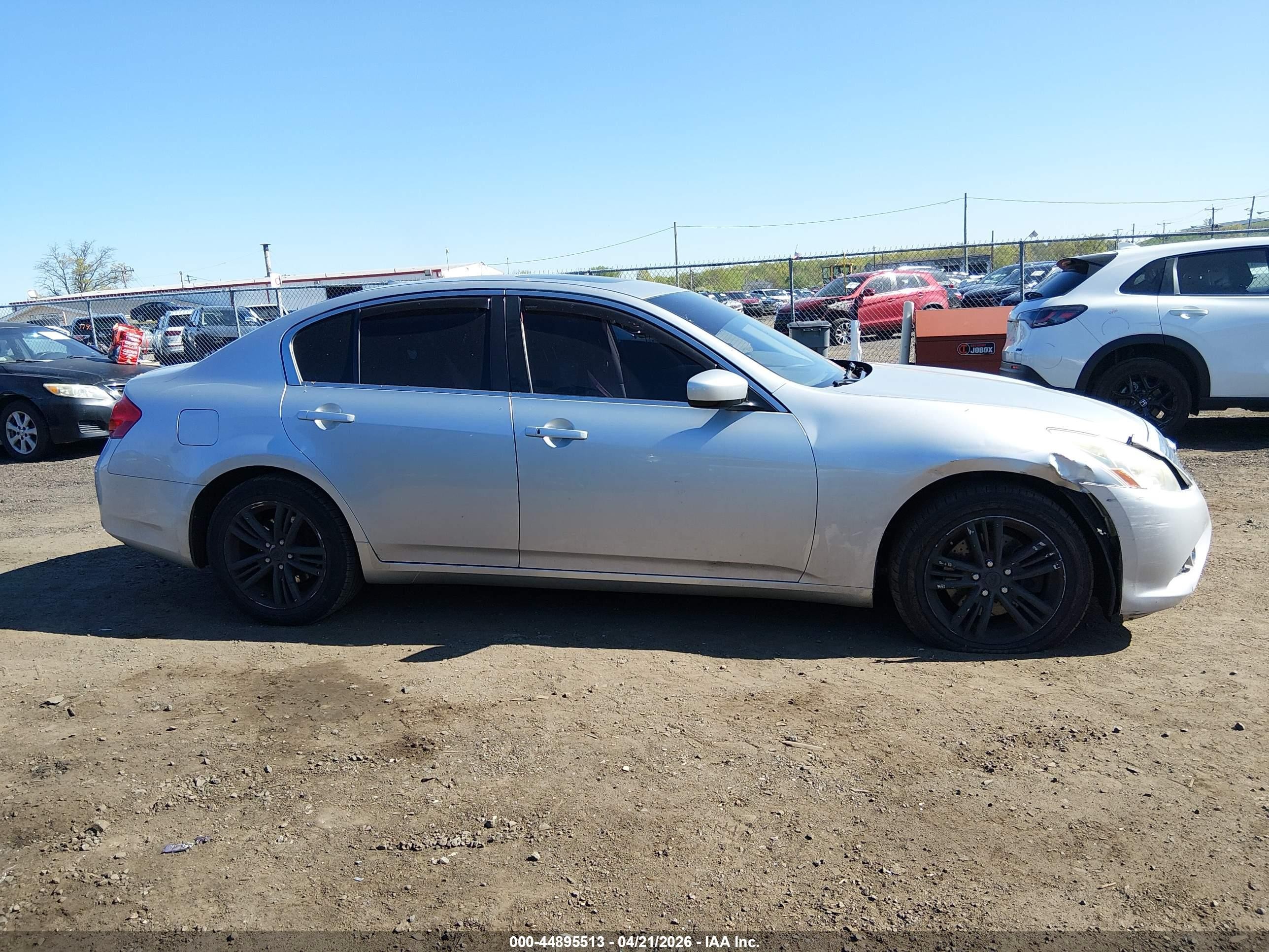 2013 Infiniti G37x   Gray vin: JN1CV6AR4DM762666