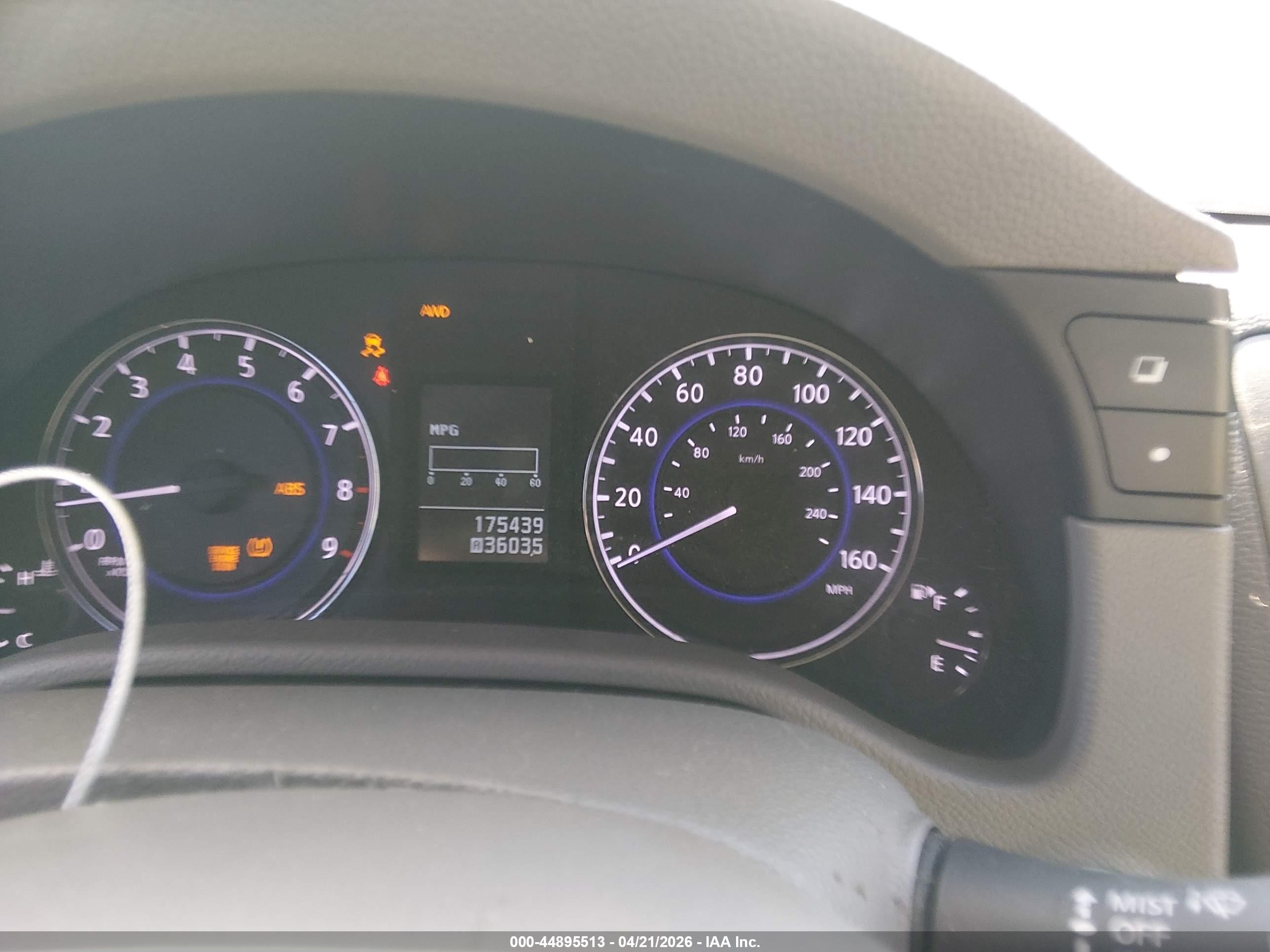 2013 Infiniti G37x   Gray vin: JN1CV6AR4DM762666