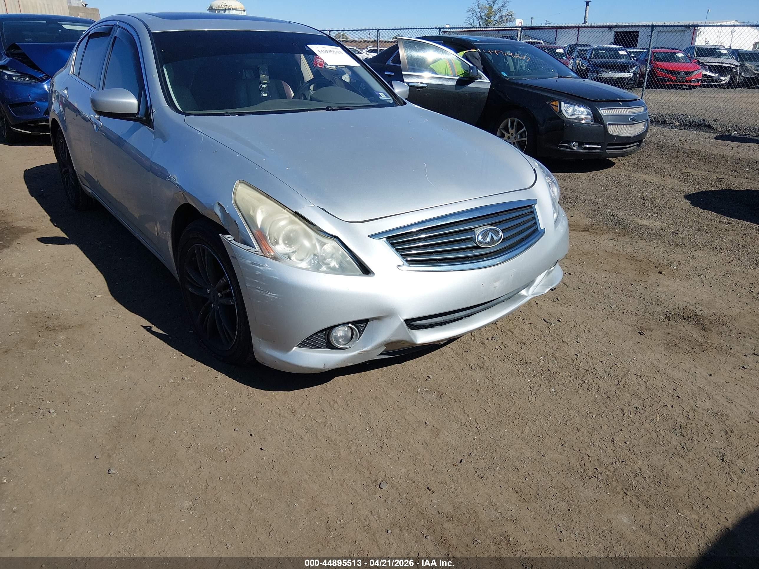 2013 Infiniti G37x   Gray vin: JN1CV6AR4DM762666