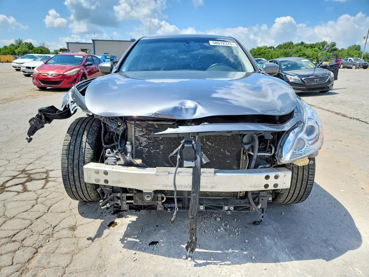 2015 Infiniti Q40 Base Gray vin: JN1CV6AR4FM523301