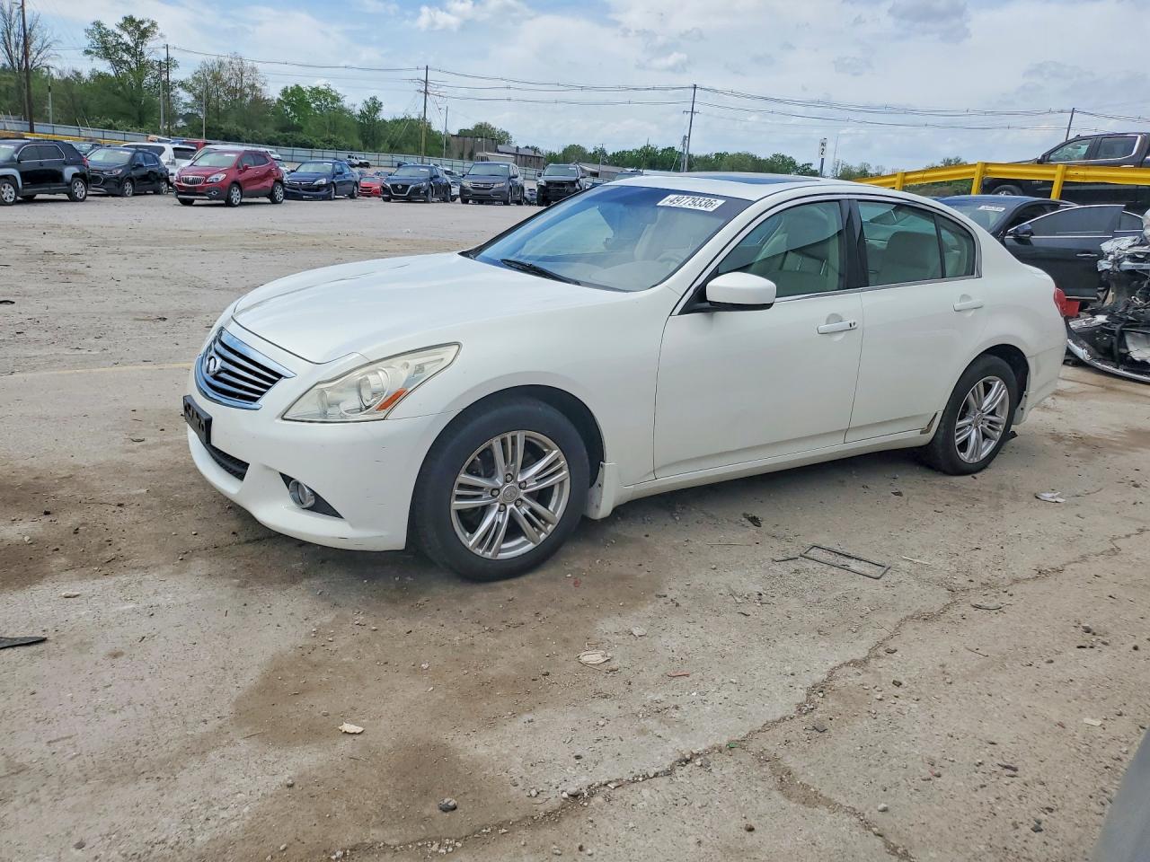 2011 Infiniti G37 Sedan X White vin: JN1CV6AR5BM401671