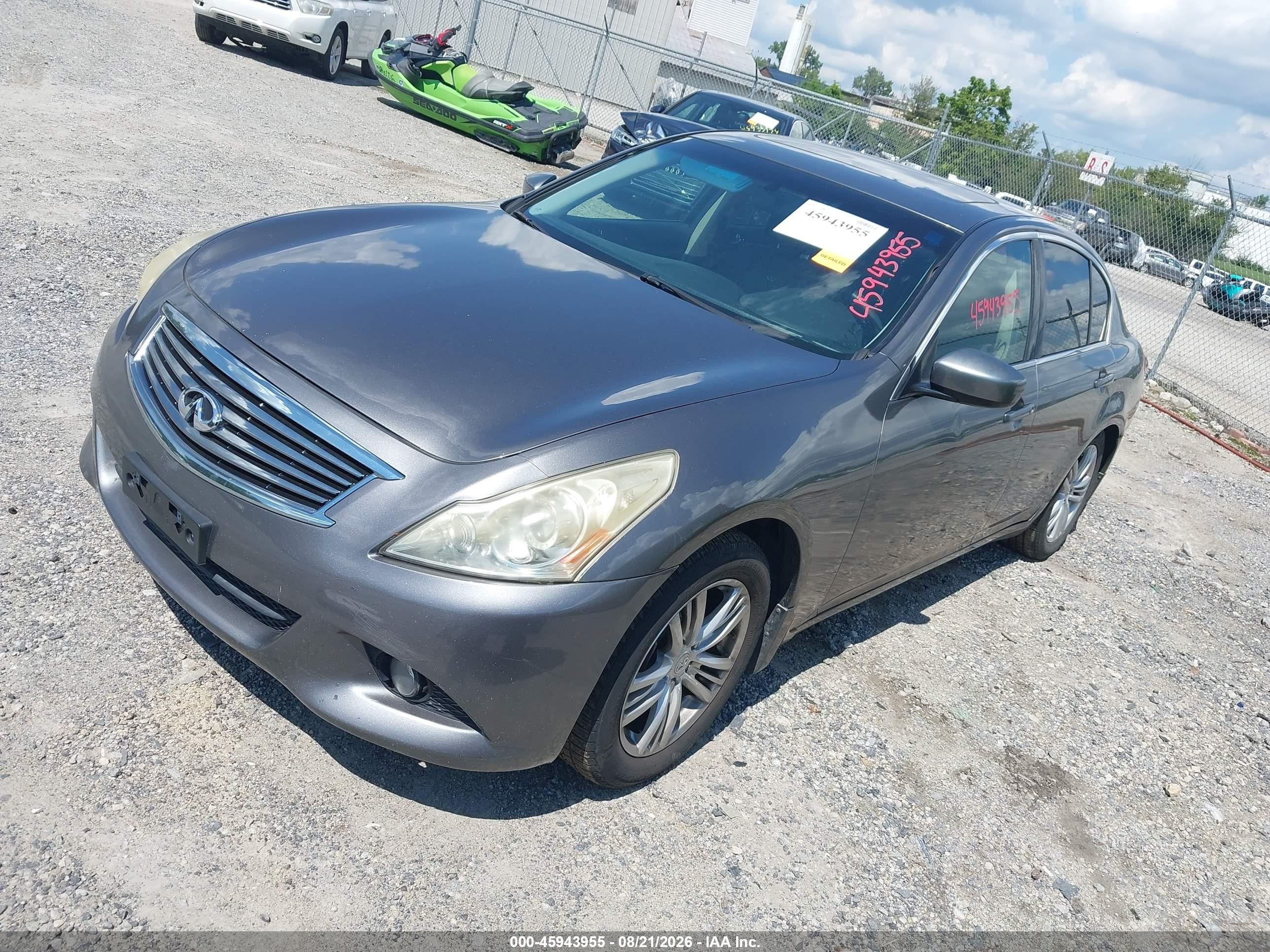 2011 Infiniti G37x   Серый vin: JN1CV6AR5BM403078