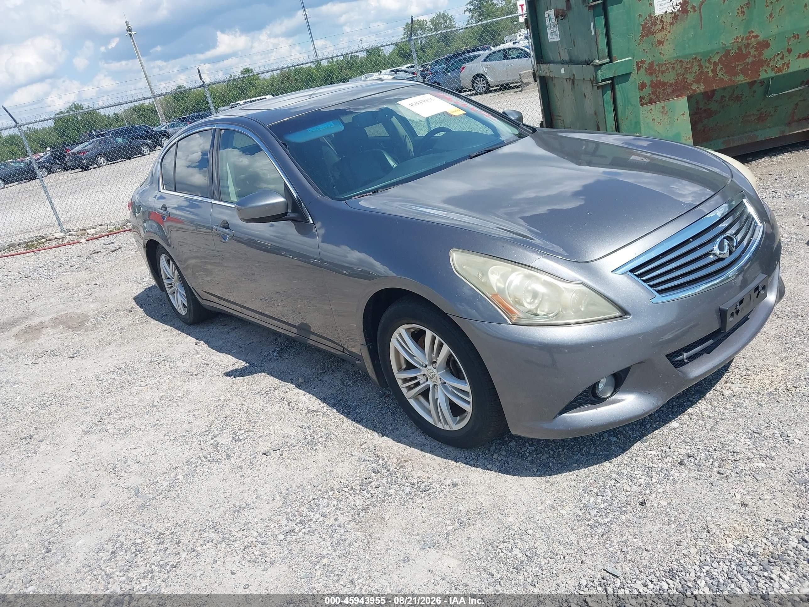 2011 Infiniti G37x   Серый vin: JN1CV6AR5BM403078