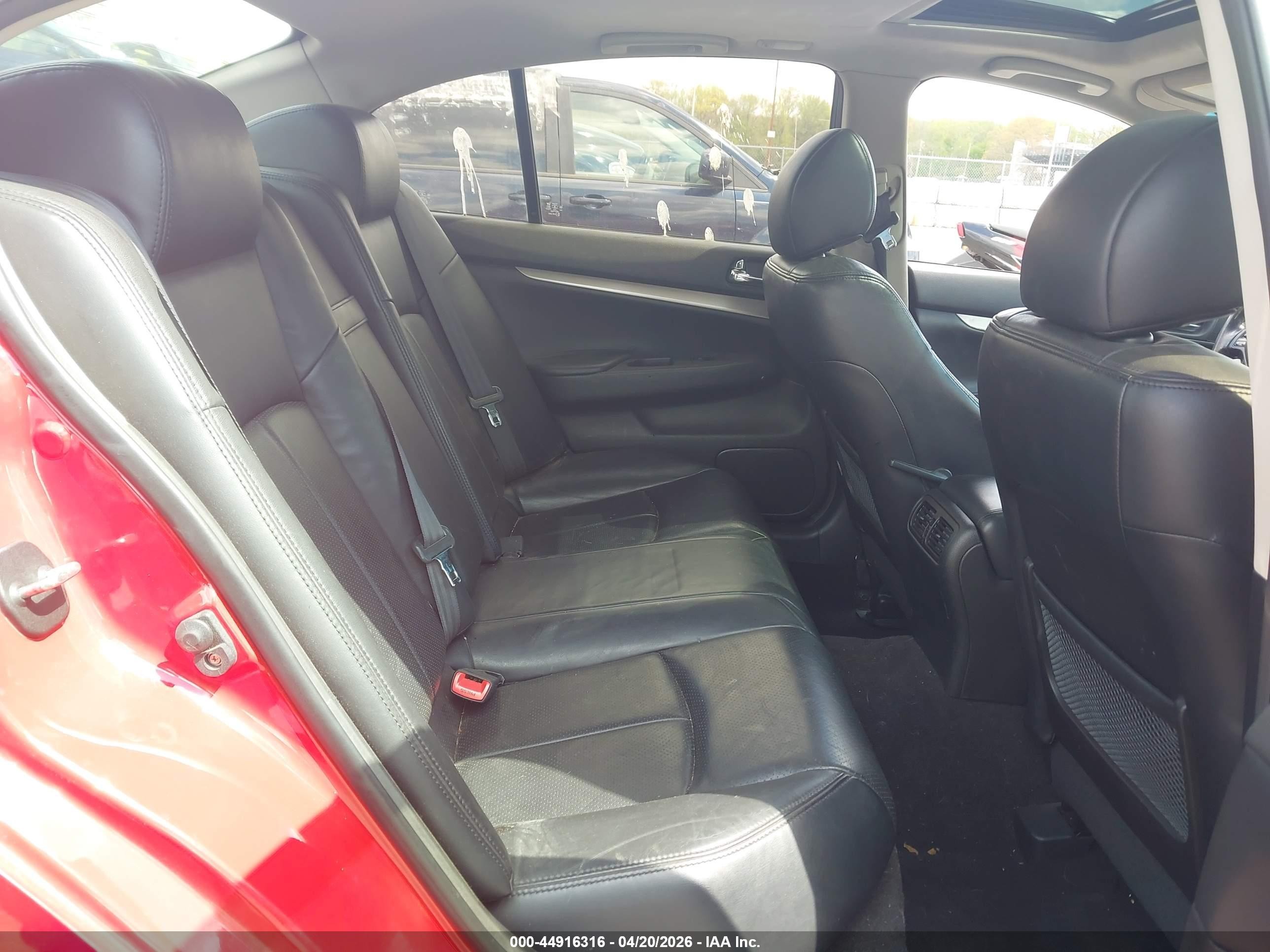 2012 Infiniti G37x Красный vin: JN1CV6AR5CM671386
