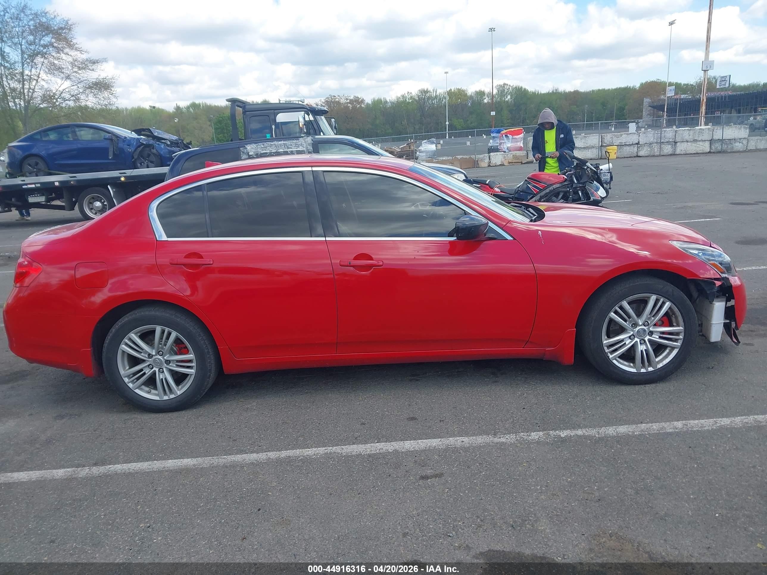 2012 Infiniti G37x Красный vin: JN1CV6AR5CM671386