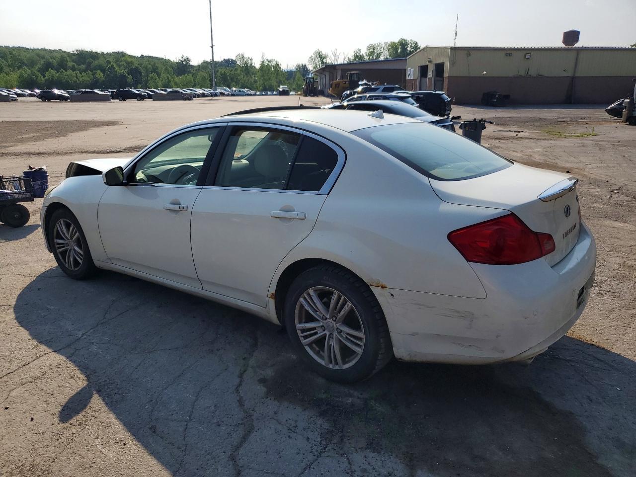 2012 Infiniti G37 Sedan White vin: JN1CV6AR5CM673381