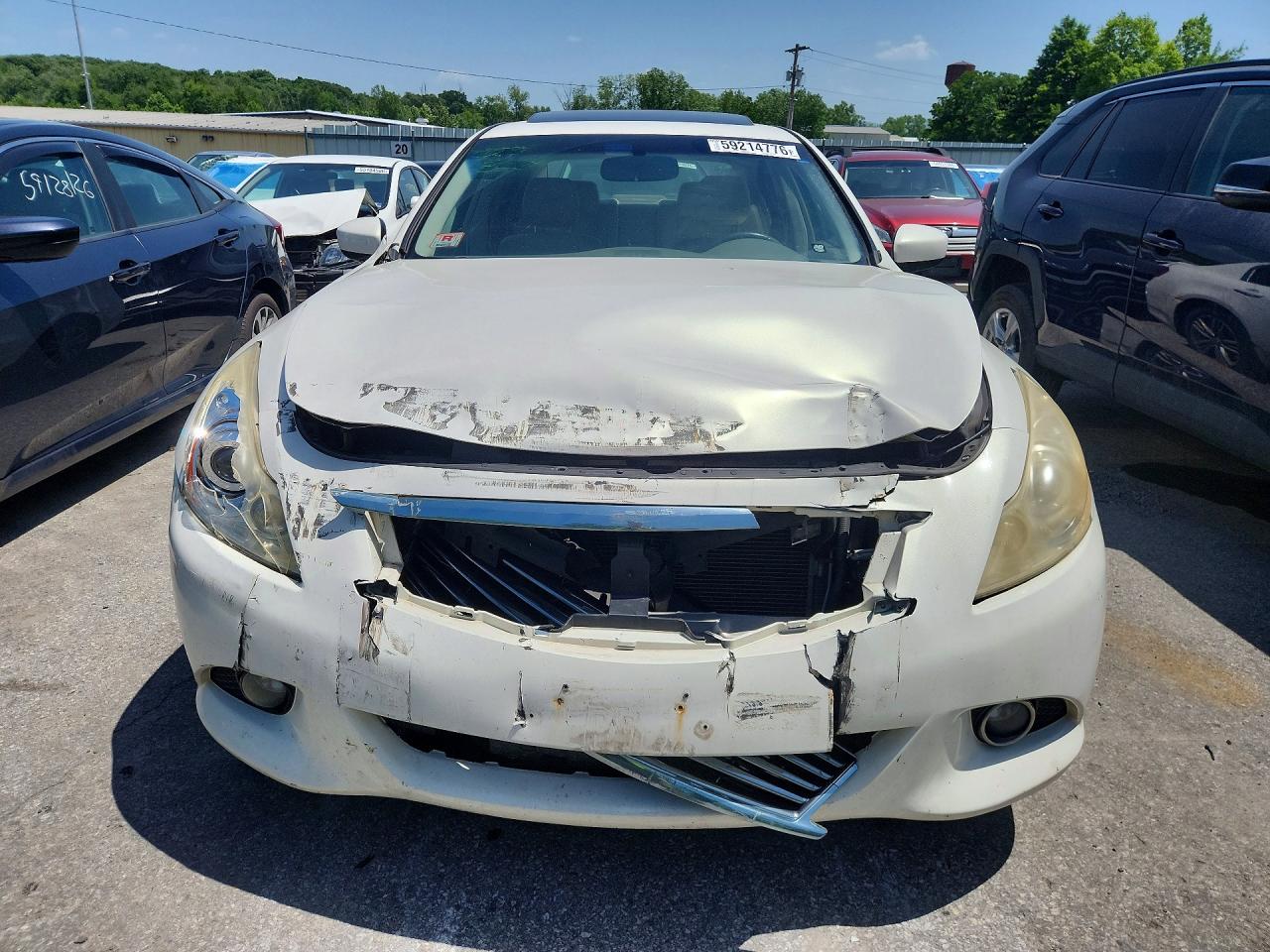 2012 Infiniti G37 Sedan White vin: JN1CV6AR5CM673381