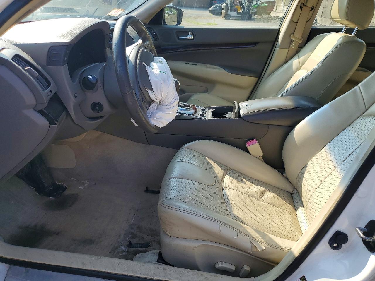 2012 Infiniti G37 Sedan White vin: JN1CV6AR5CM673381