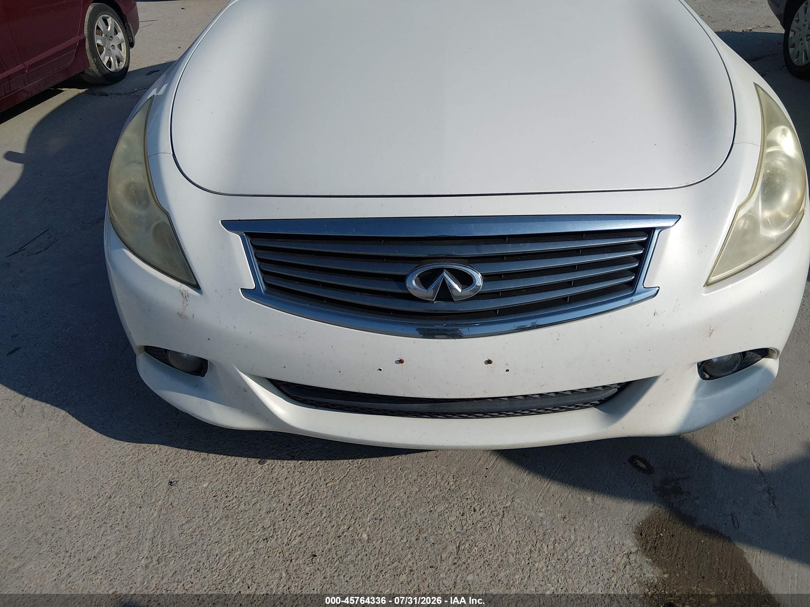2012 Infiniti G37x   Белый vin: JN1CV6AR5CM674448