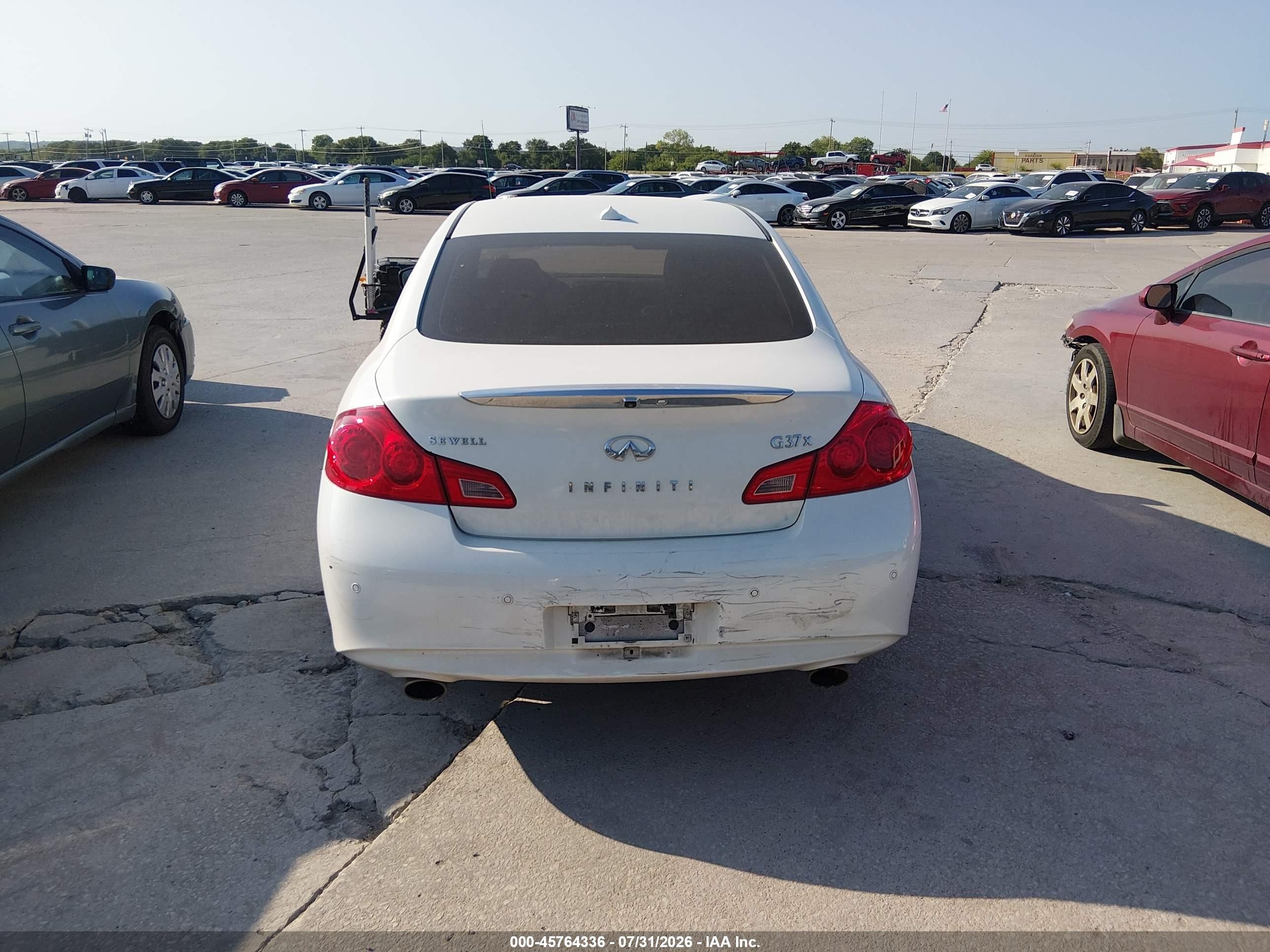2012 Infiniti G37x   Белый vin: JN1CV6AR5CM674448