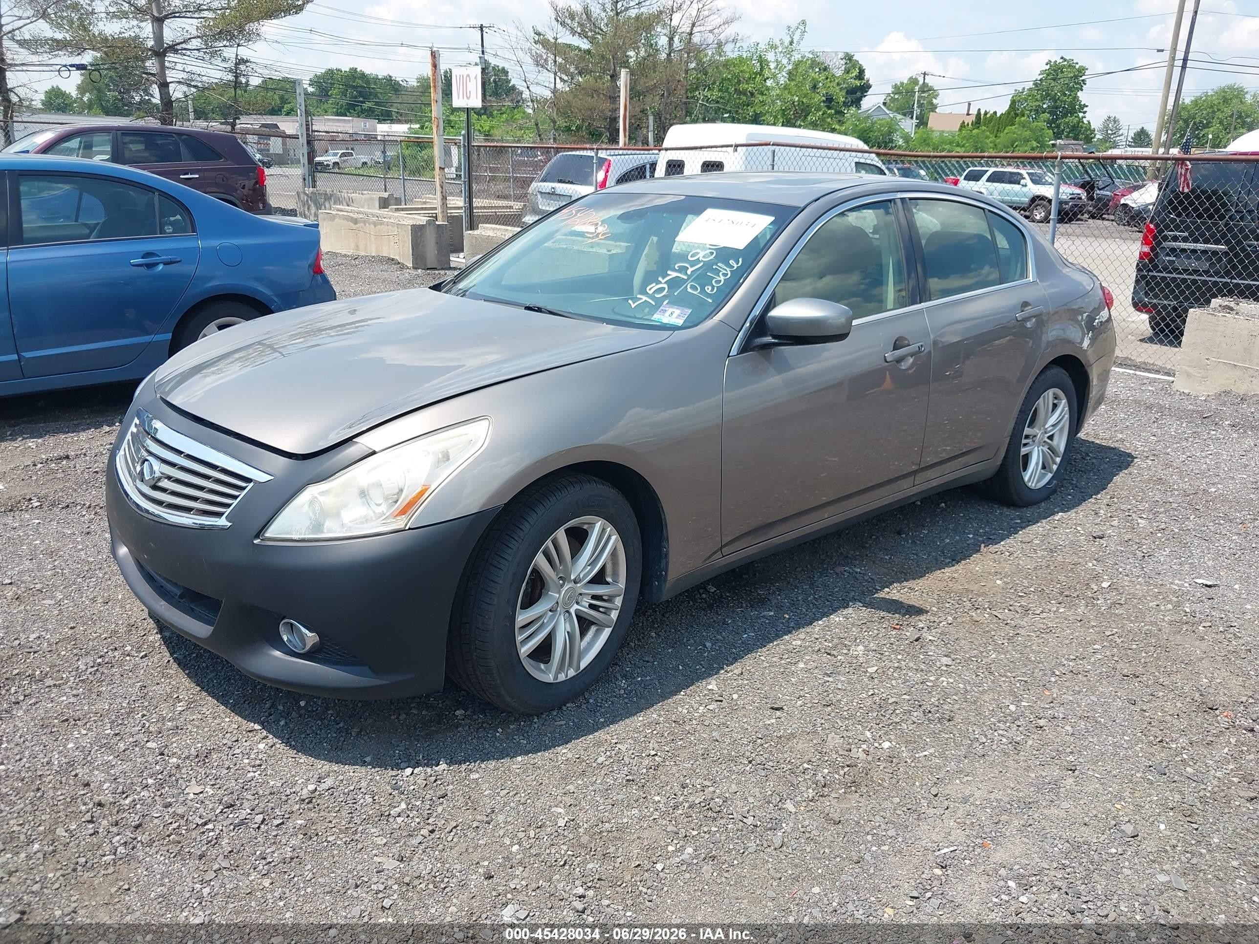 2012 Infiniti G37x Brown vin: JN1CV6AR5CM681321
