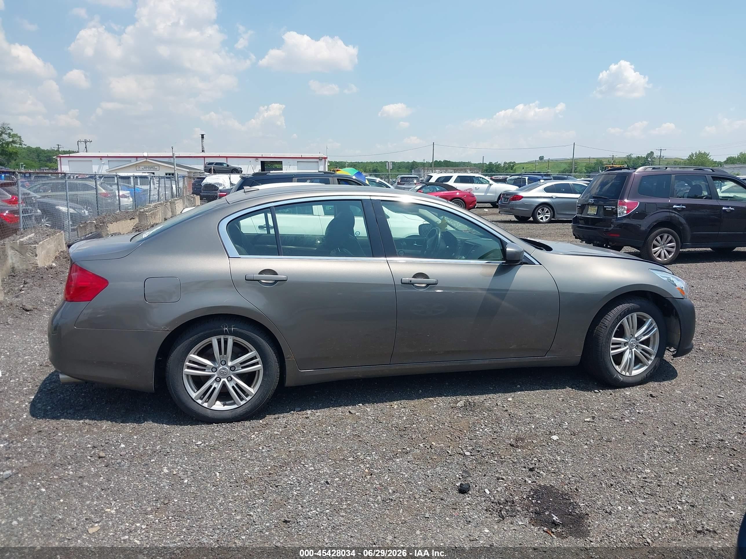 2012 Infiniti G37x Brown vin: JN1CV6AR5CM681321