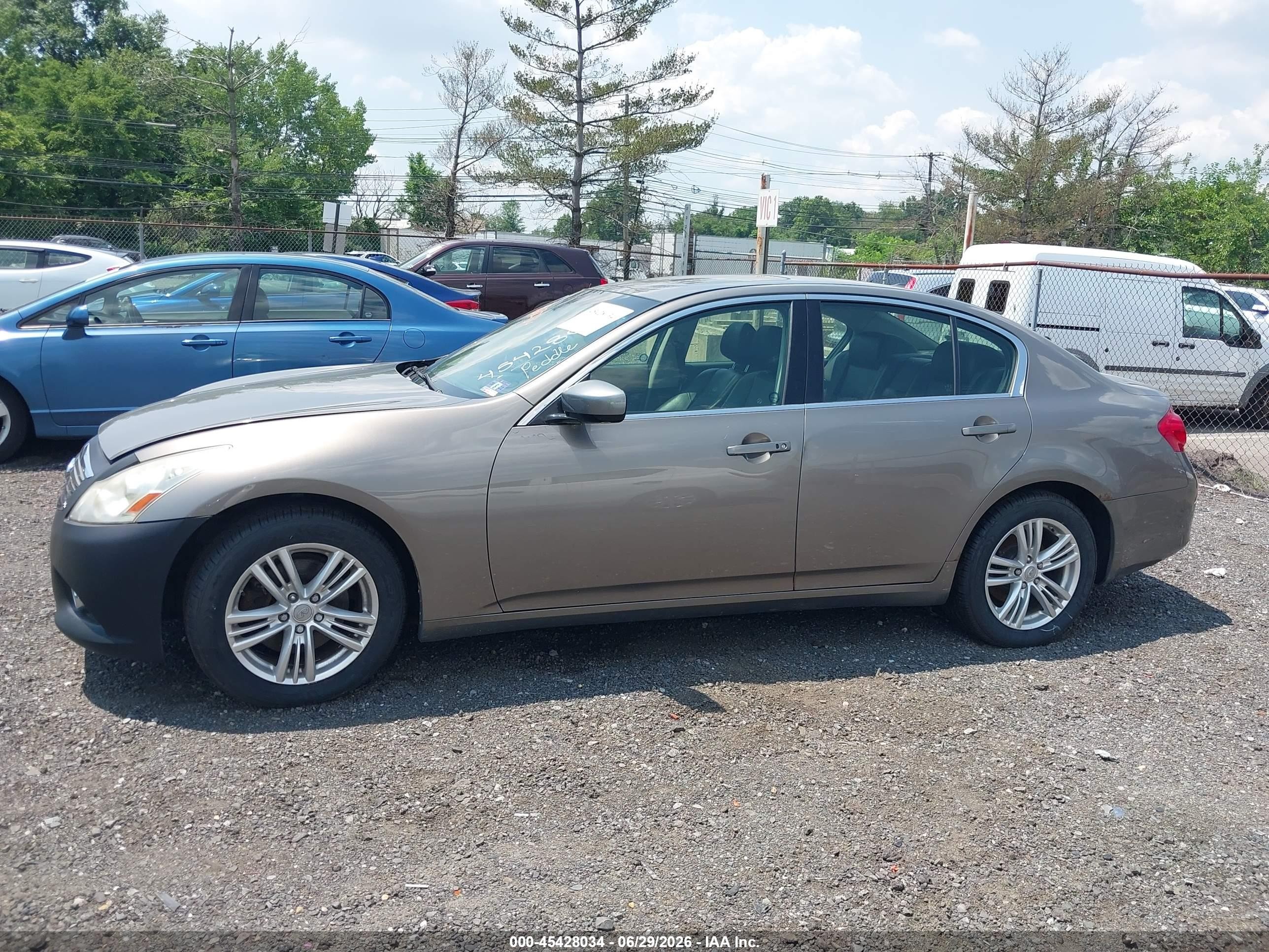 2012 Infiniti G37x Brown vin: JN1CV6AR5CM681321