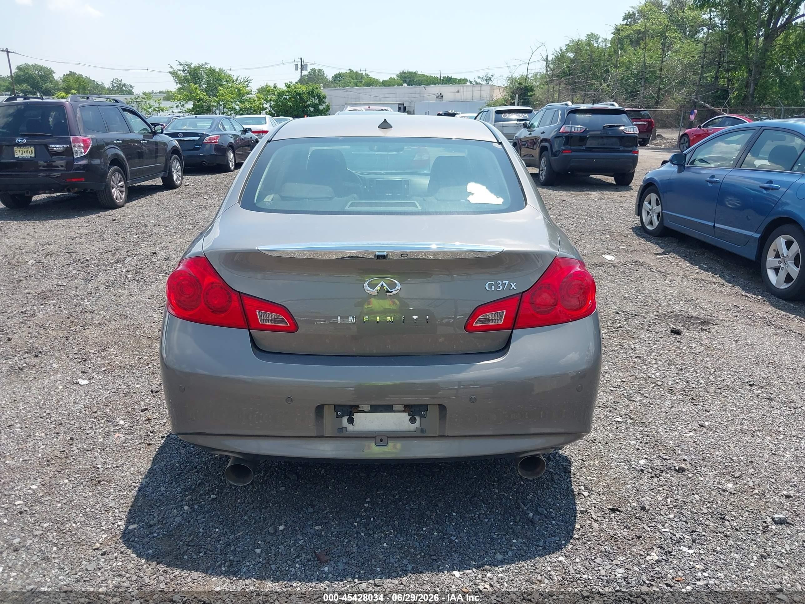 2012 Infiniti G37x Brown vin: JN1CV6AR5CM681321