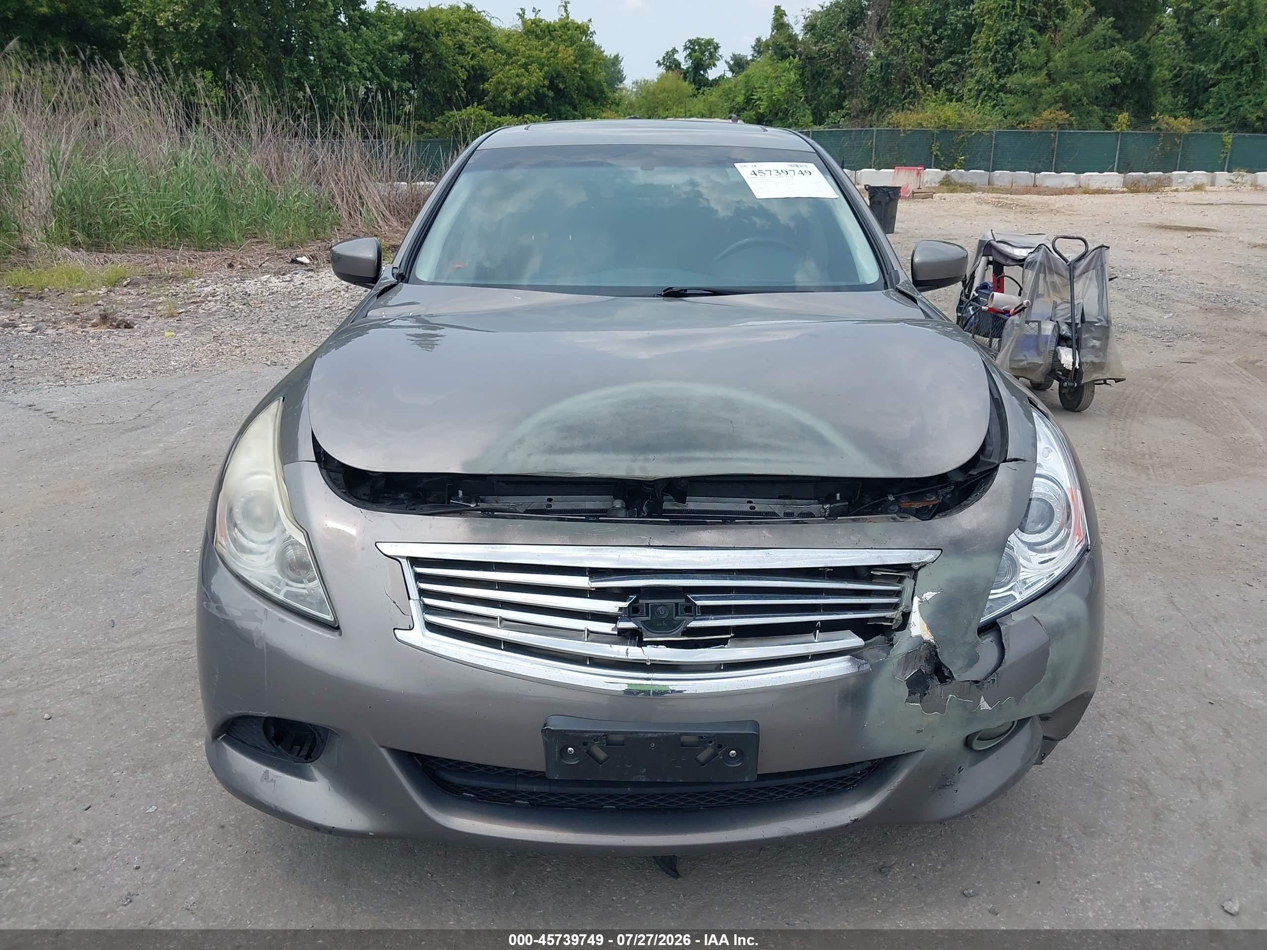 2012 Infiniti G37x   Dark Brown vin: JN1CV6AR5CM682212