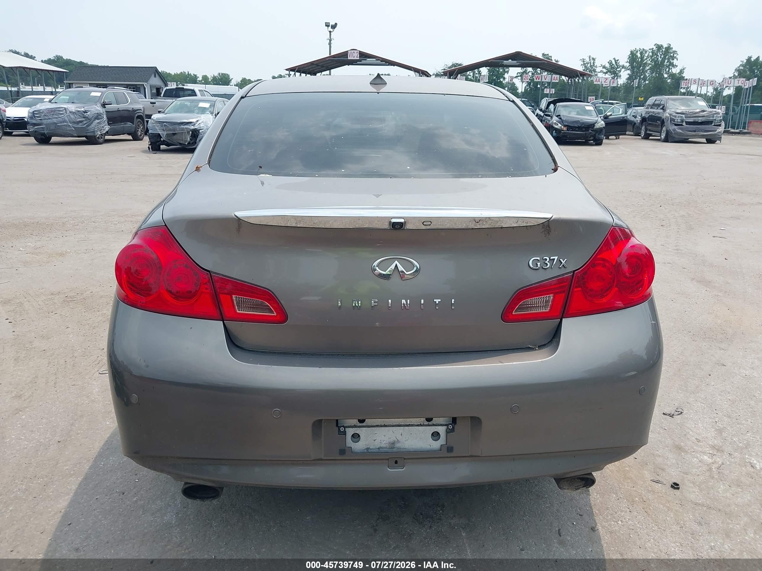 2012 Infiniti G37x   Dark Brown vin: JN1CV6AR5CM682212