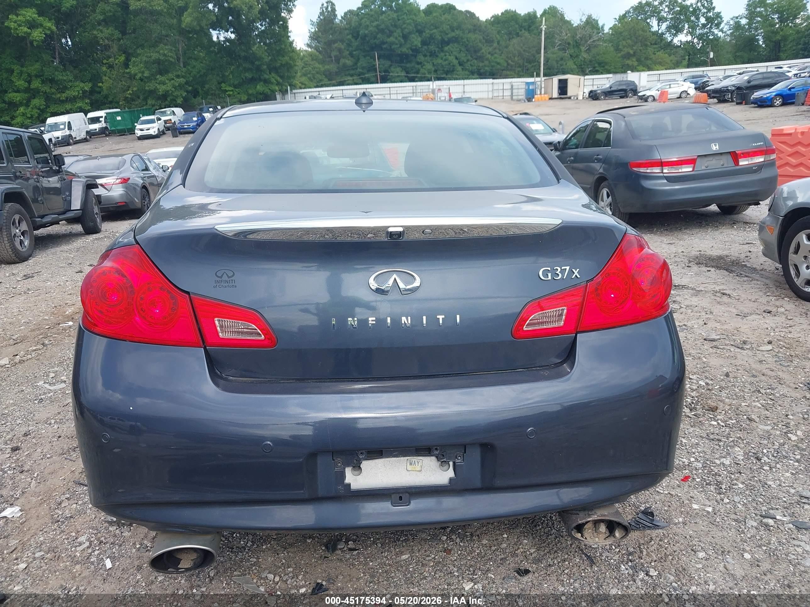 2012 Infiniti G37x   Gray vin: JN1CV6AR5CM974233