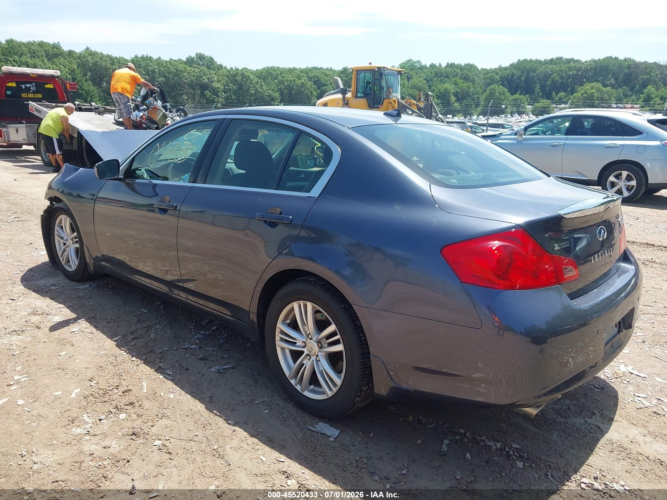 2012 Infiniti G37x Синий vin: JN1CV6AR5CM976922