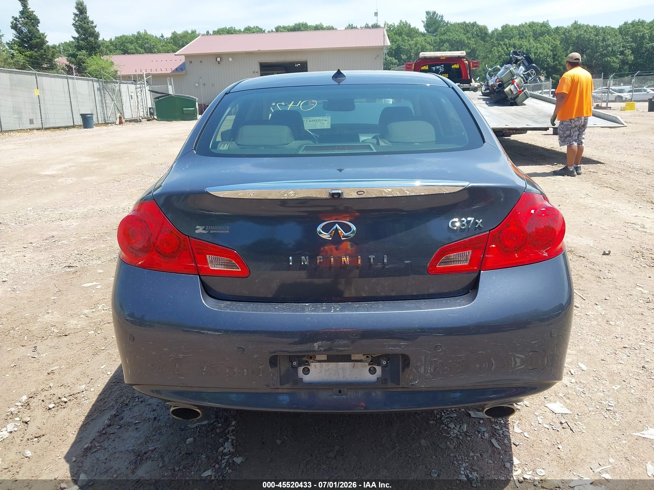 2012 Infiniti G37x Синий vin: JN1CV6AR5CM976922