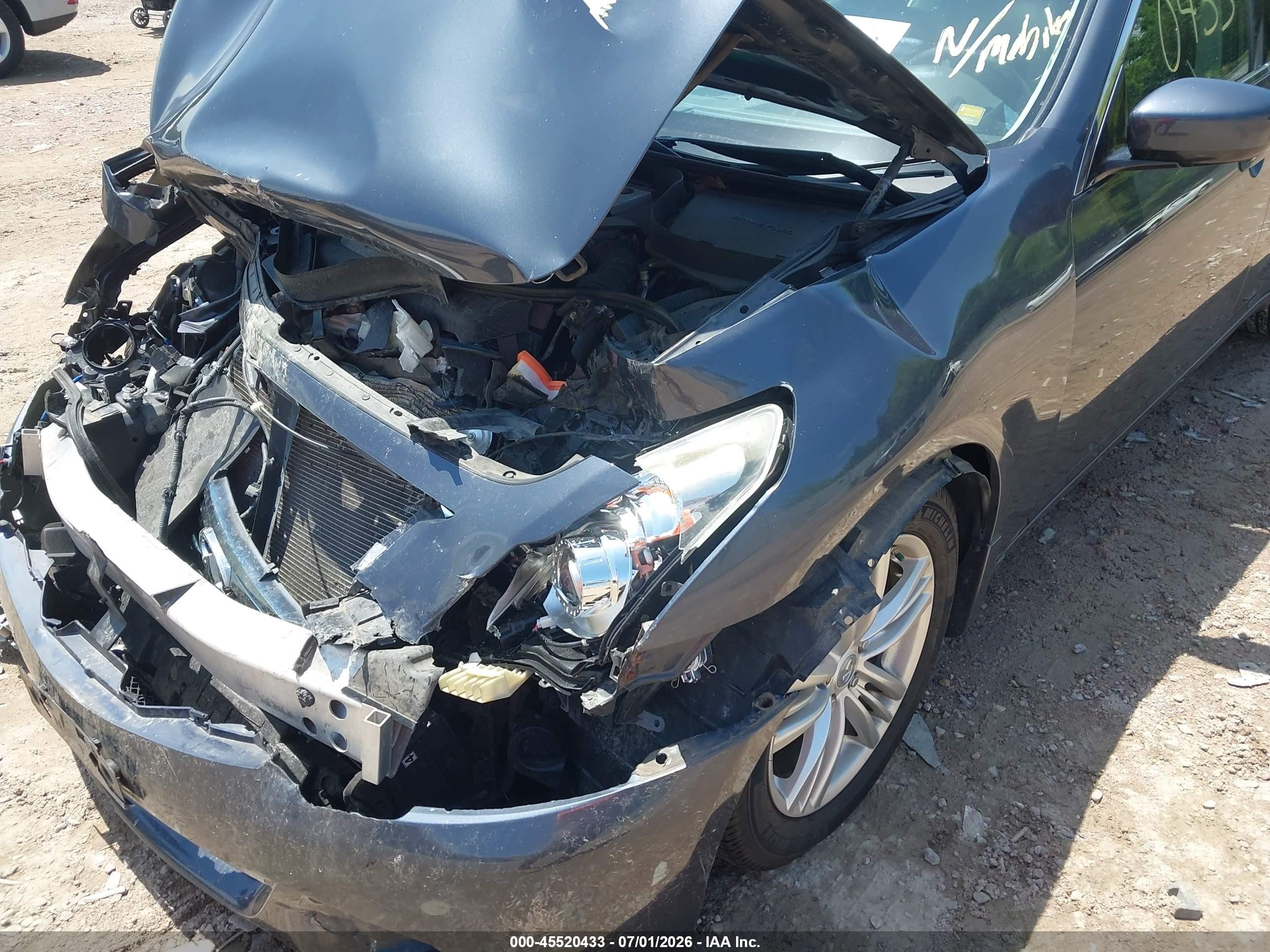 2012 Infiniti G37x Синий vin: JN1CV6AR5CM976922