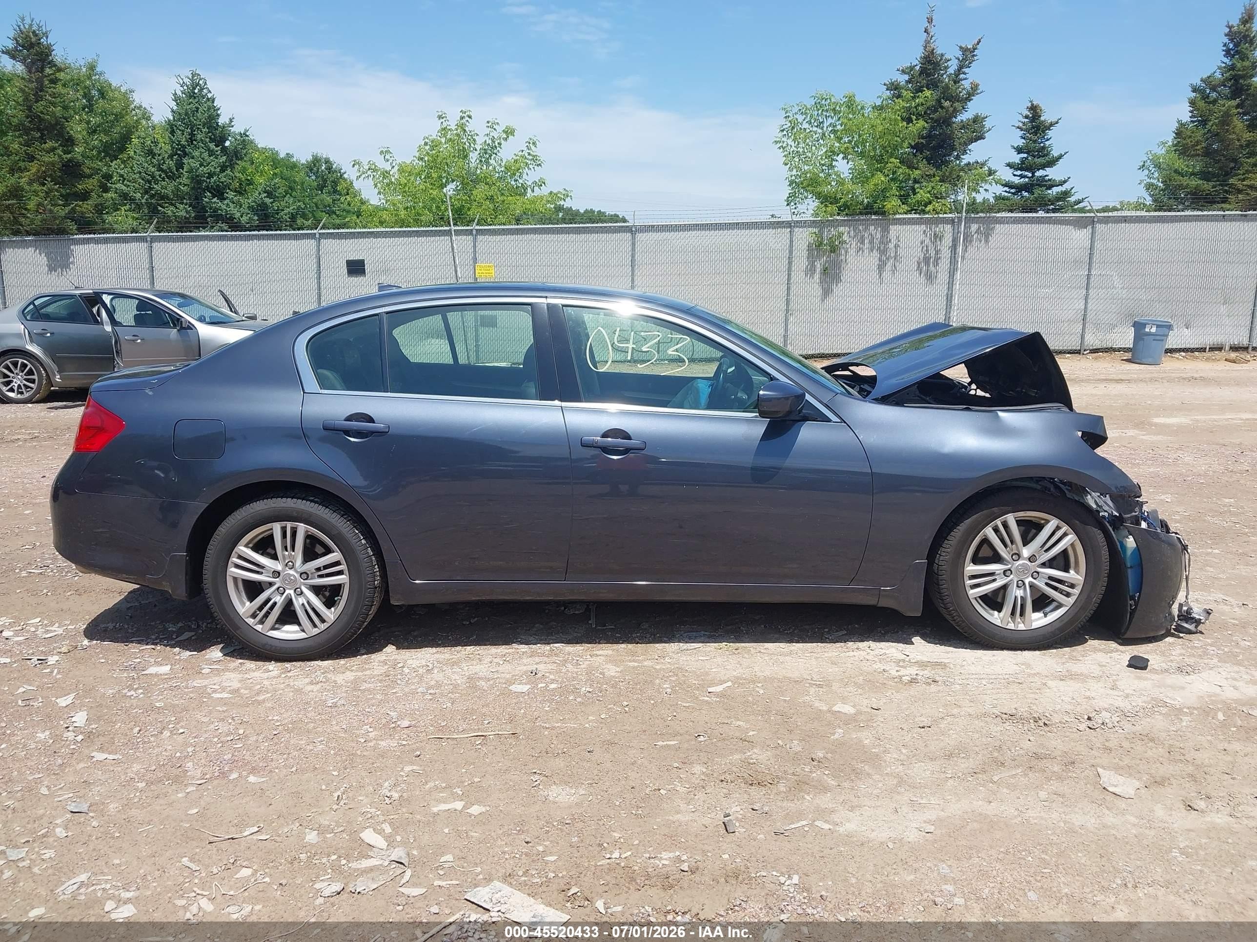2012 Infiniti G37x Синий vin: JN1CV6AR5CM976922