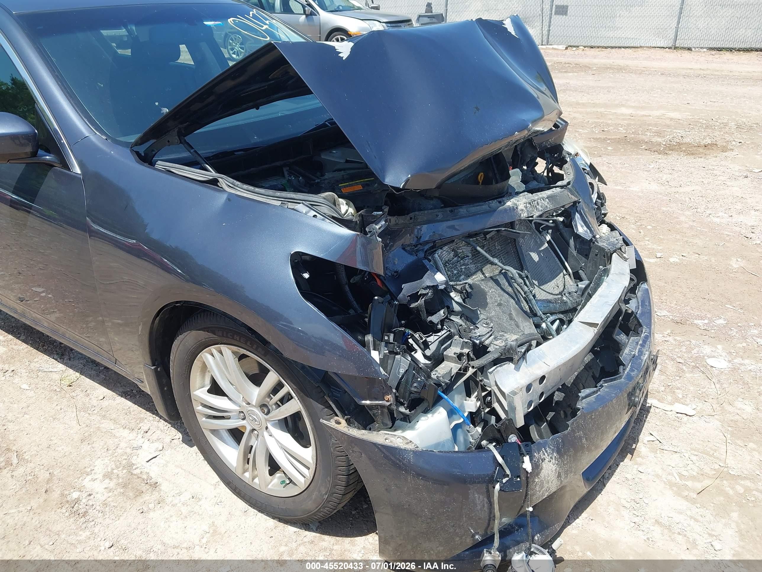 2012 Infiniti G37x Синий vin: JN1CV6AR5CM976922
