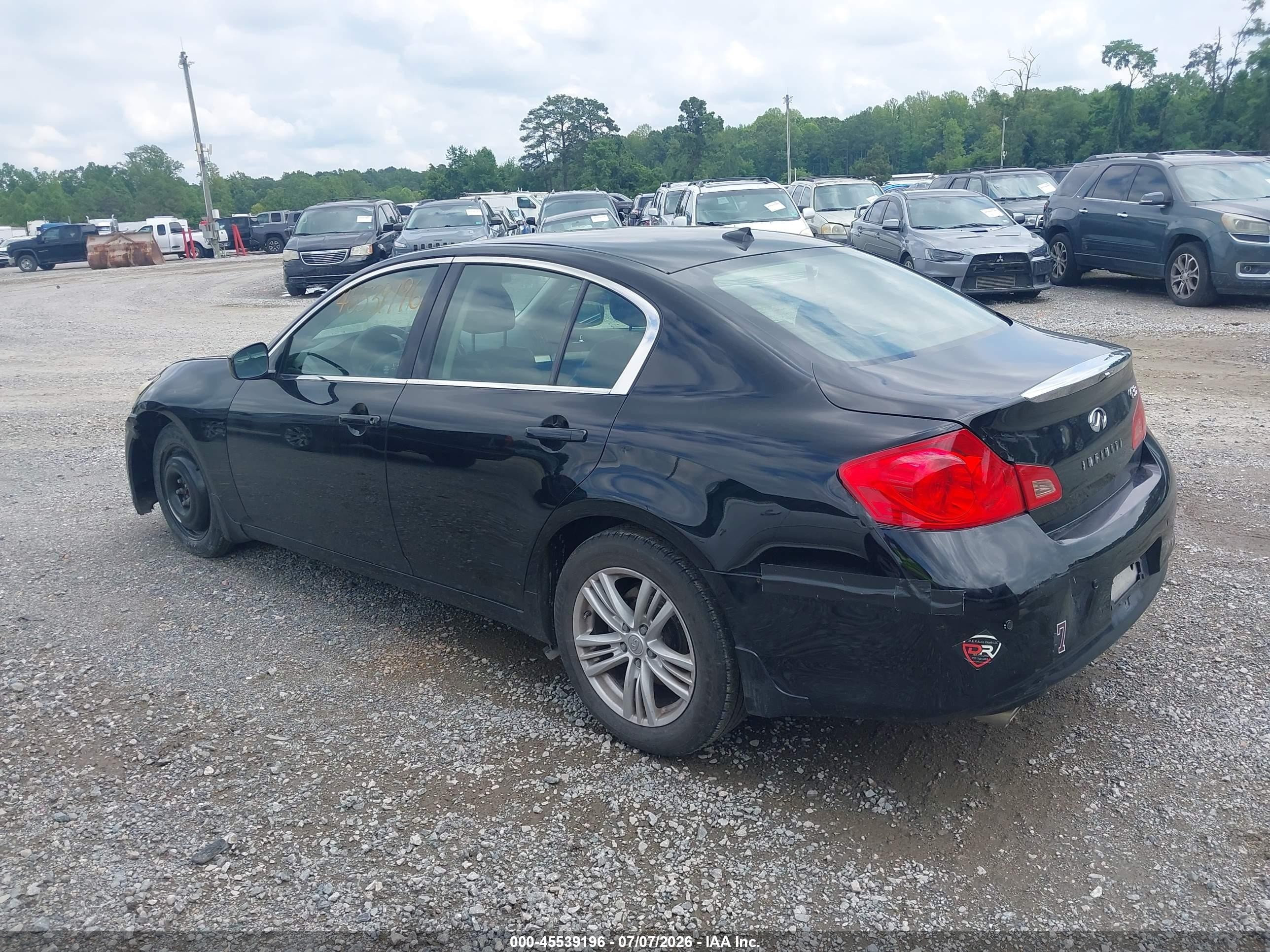 2013 Infiniti G37x   Black vin: JN1CV6AR5DM759369