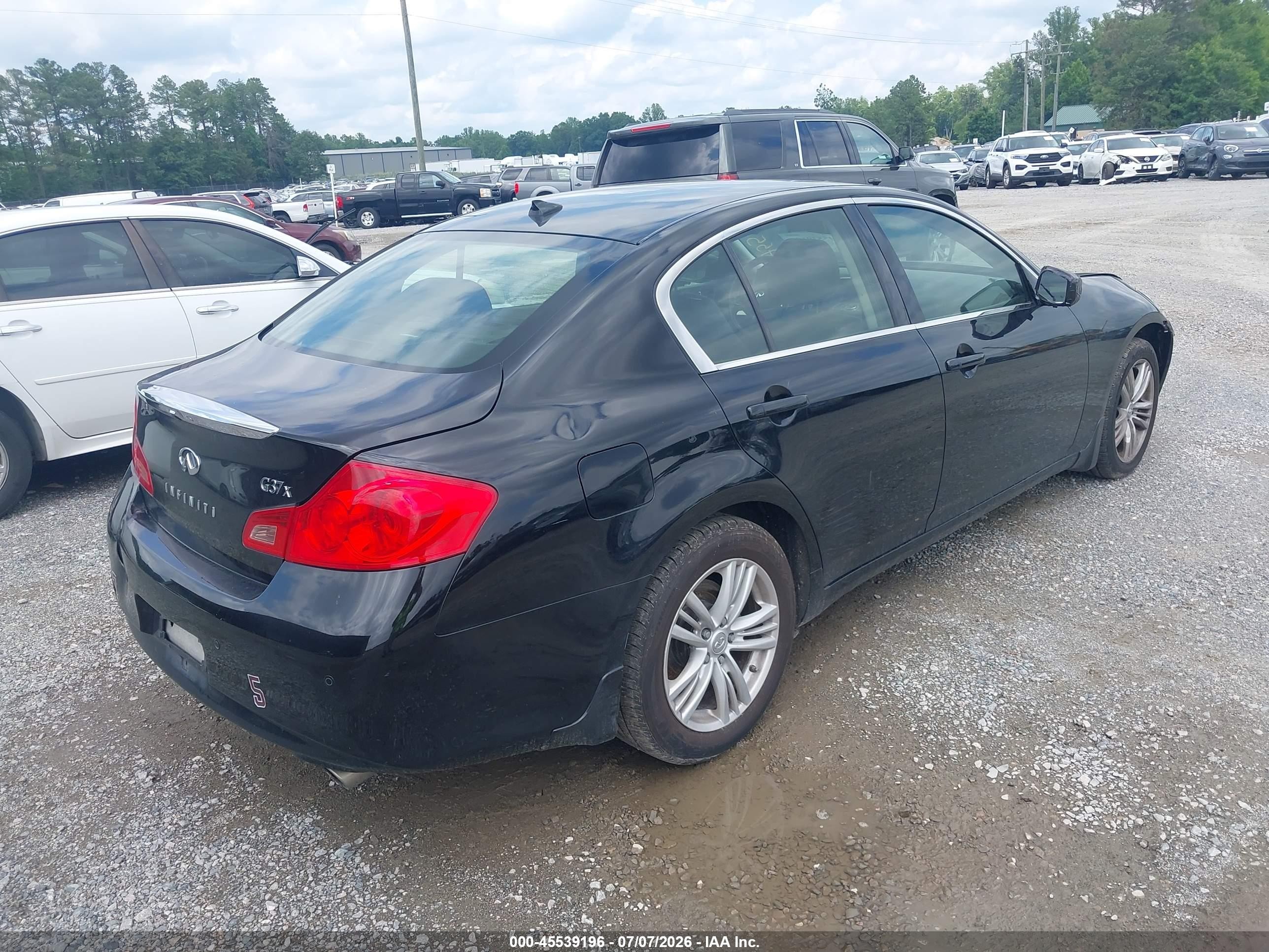2013 Infiniti G37x   Black vin: JN1CV6AR5DM759369