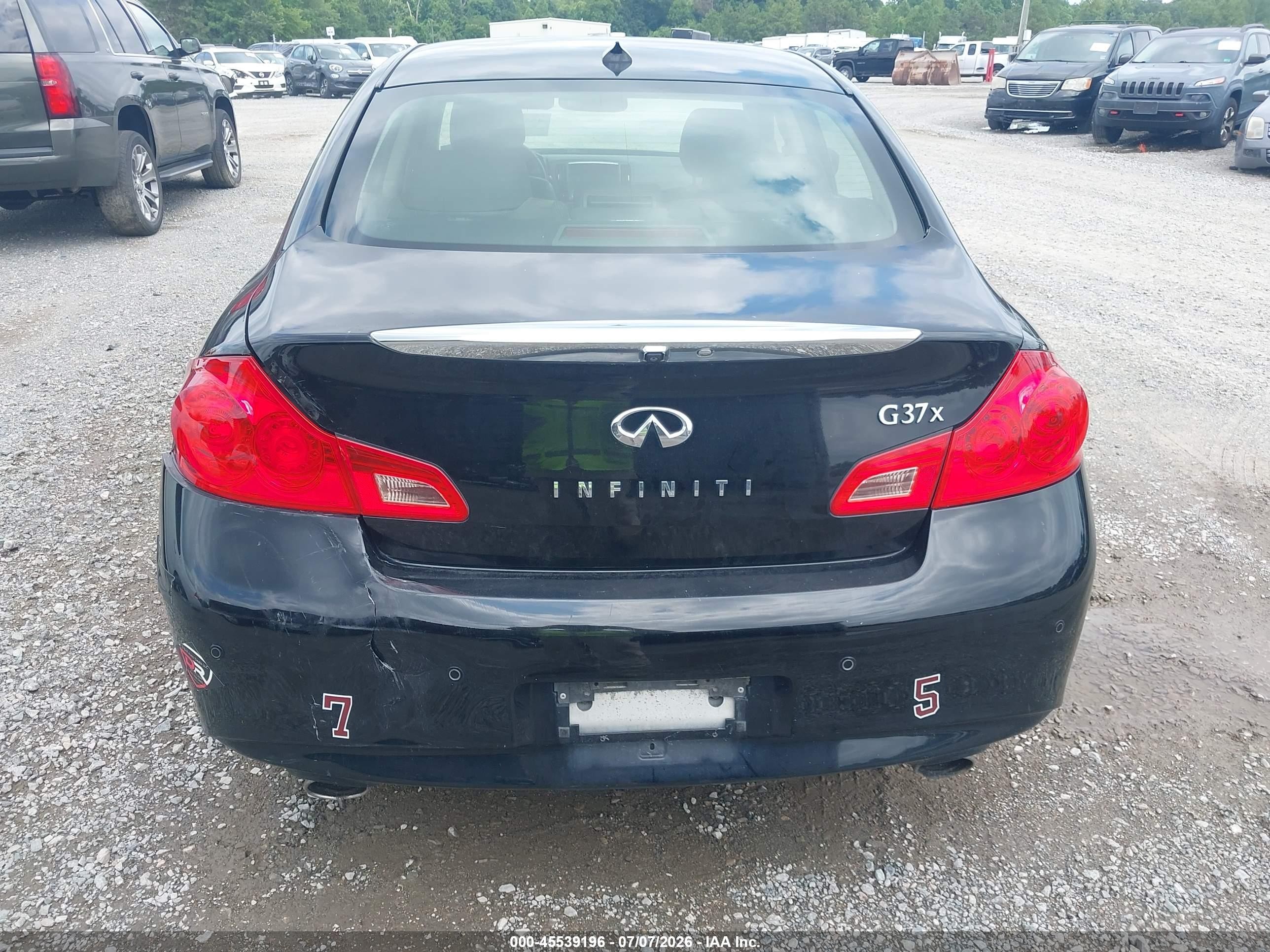 2013 Infiniti G37x   Black vin: JN1CV6AR5DM759369