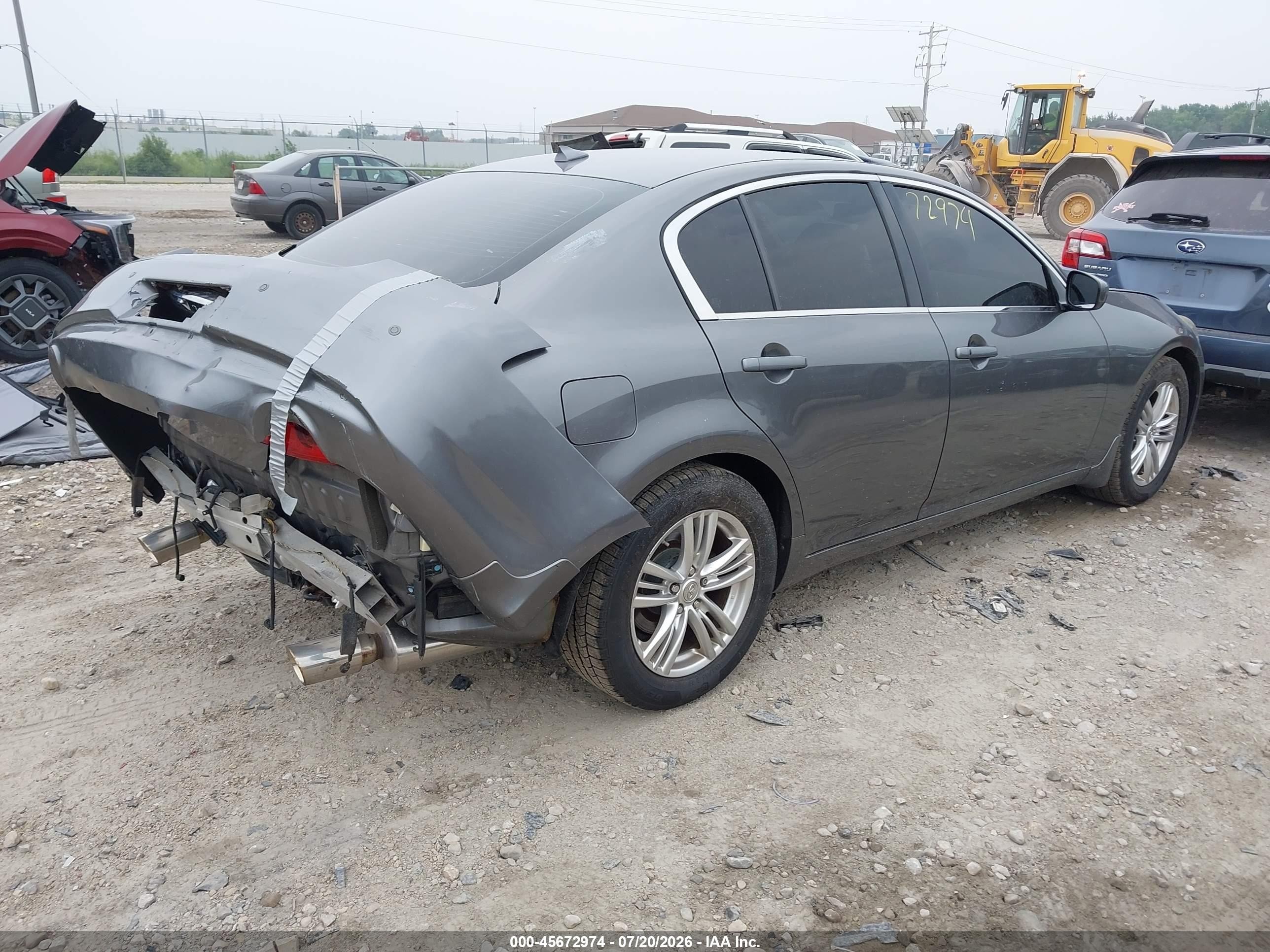 2013 Infiniti G37x   Gray vin: JN1CV6AR5DM762773