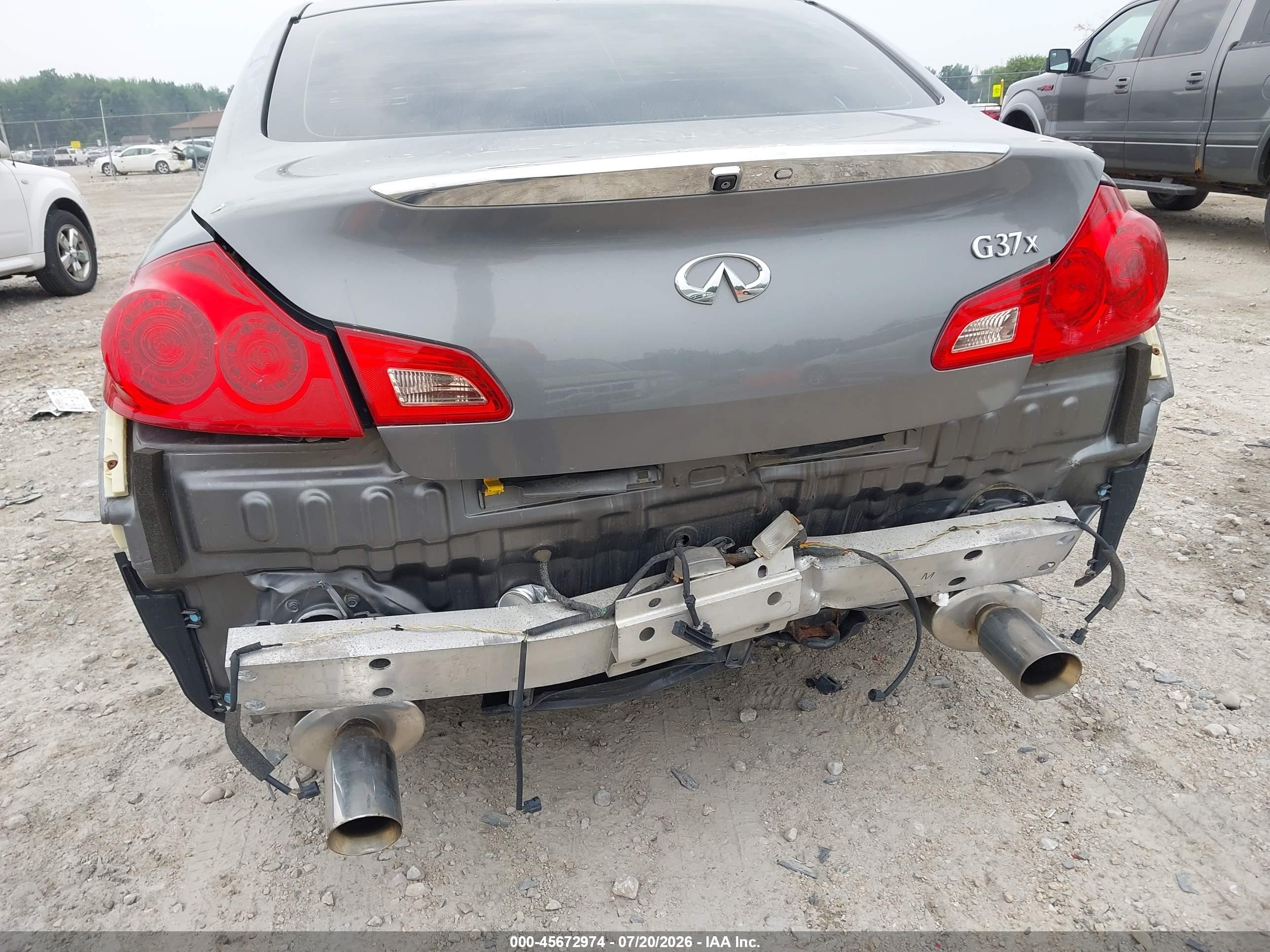 2013 Infiniti G37x   Gray vin: JN1CV6AR5DM762773