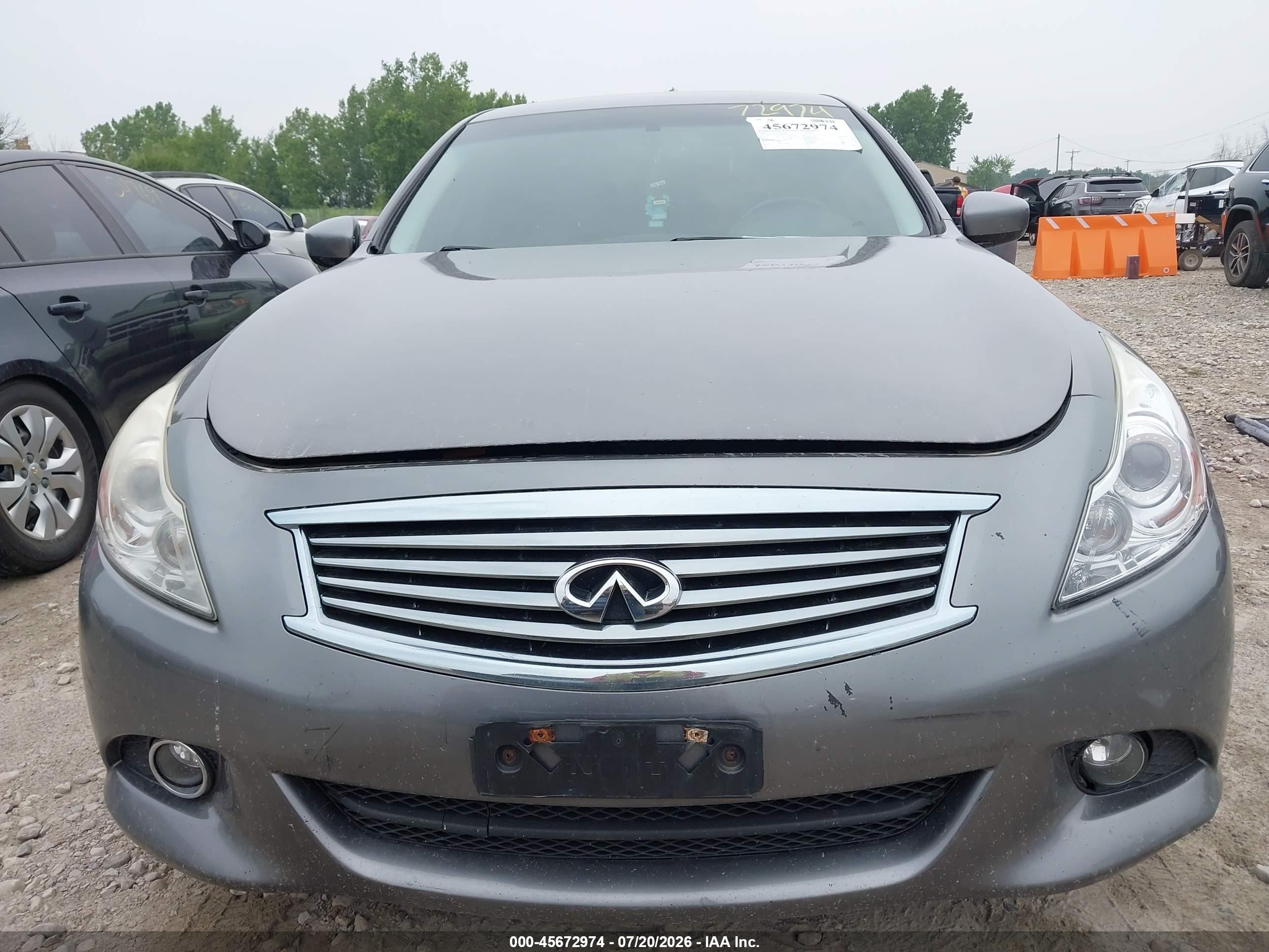 2013 Infiniti G37x   Gray vin: JN1CV6AR5DM762773