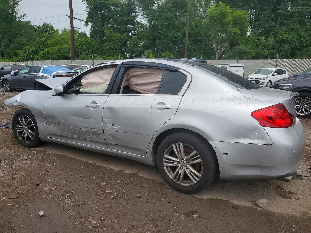 2013 Infiniti G37 Base Silver vin: JN1CV6AR5DM764149