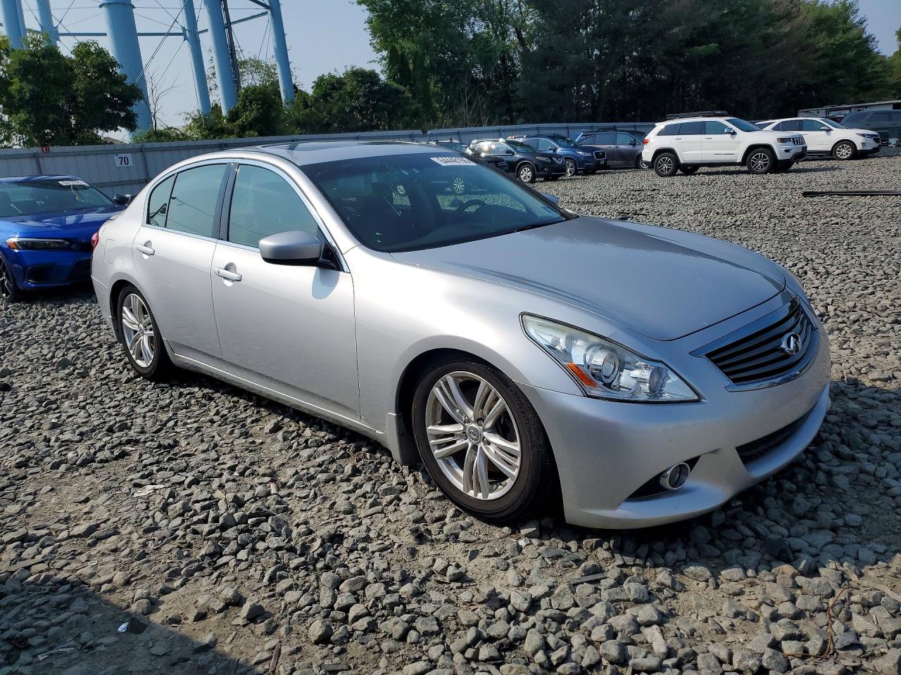 2013 Infiniti G37 Sedan X Silver vin: JN1CV6AR5DM767021