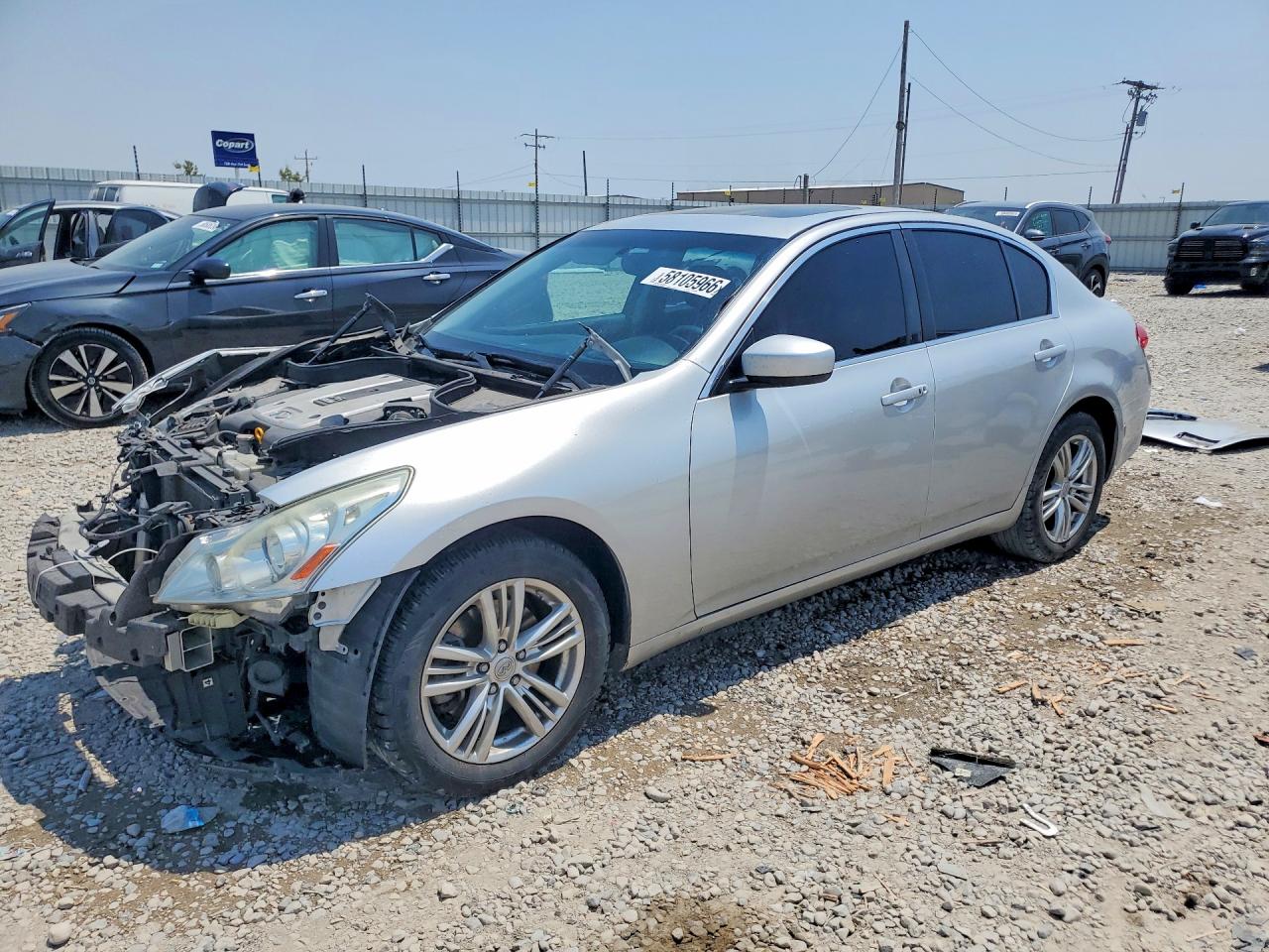 2015 Infiniti Q40 Base Silver vin: JN1CV6AR5FM651353