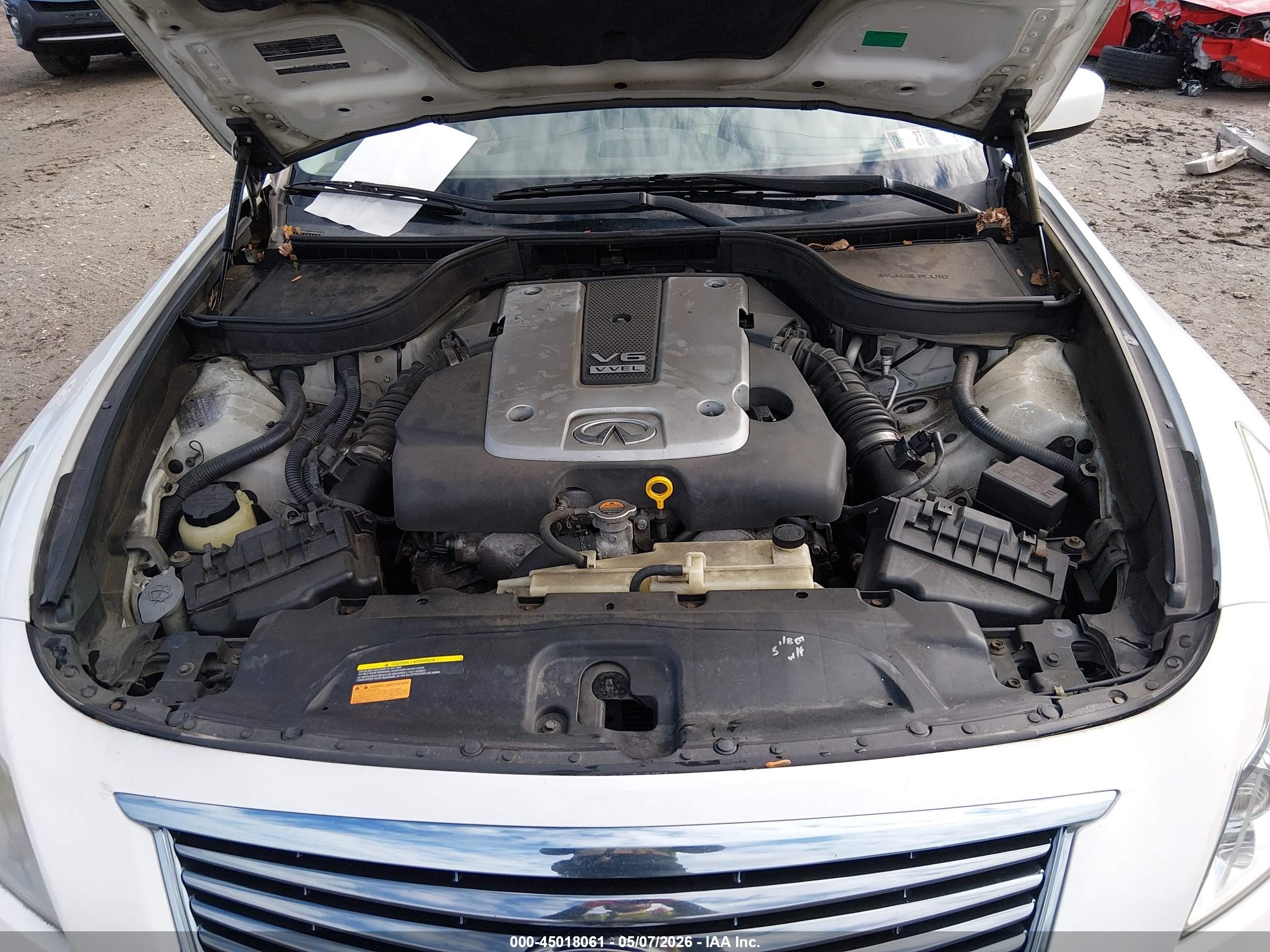 2010 Infiniti G37x White vin: JN1CV6AR6AM252346