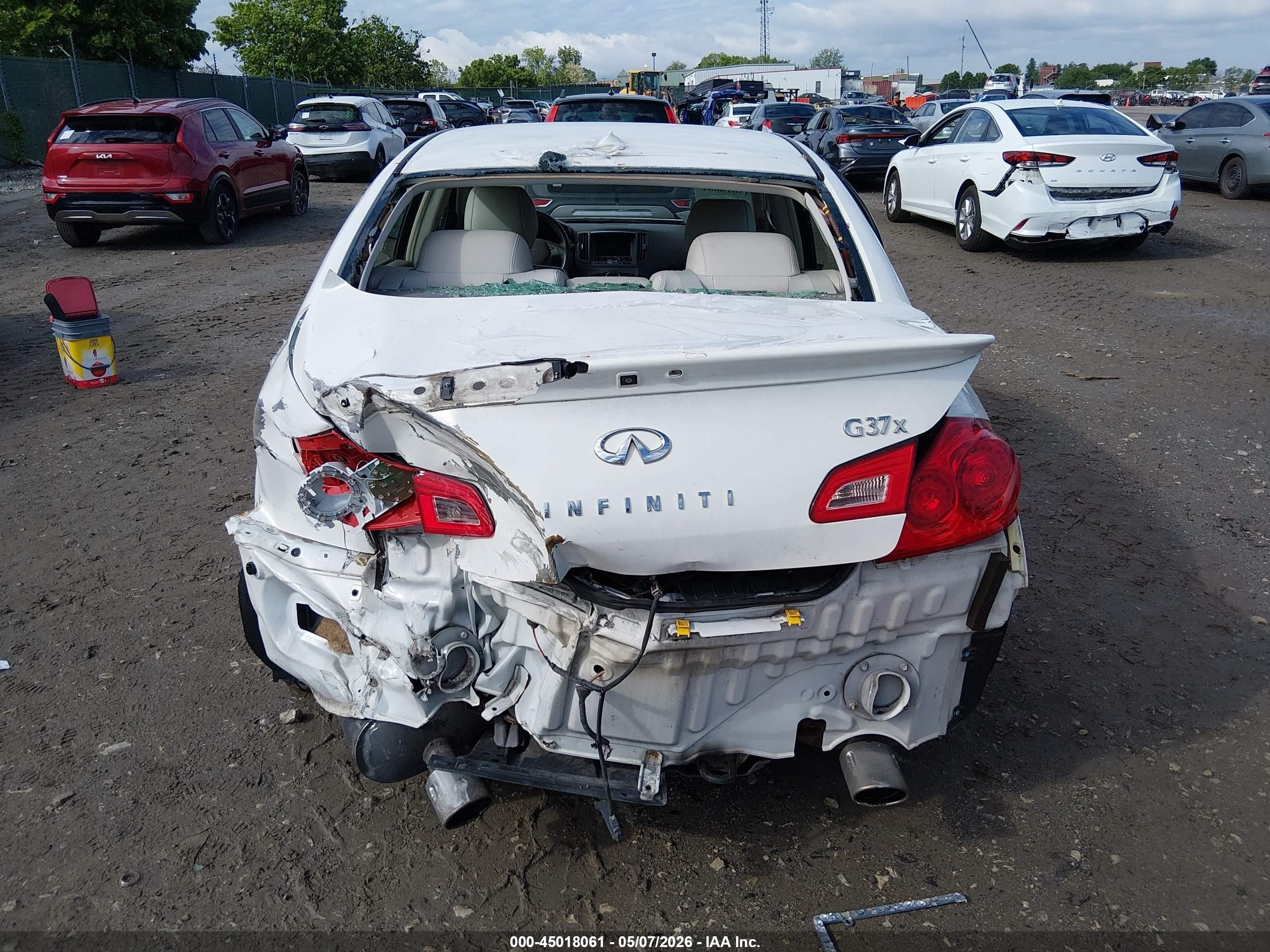 2010 Infiniti G37x White vin: JN1CV6AR6AM252346