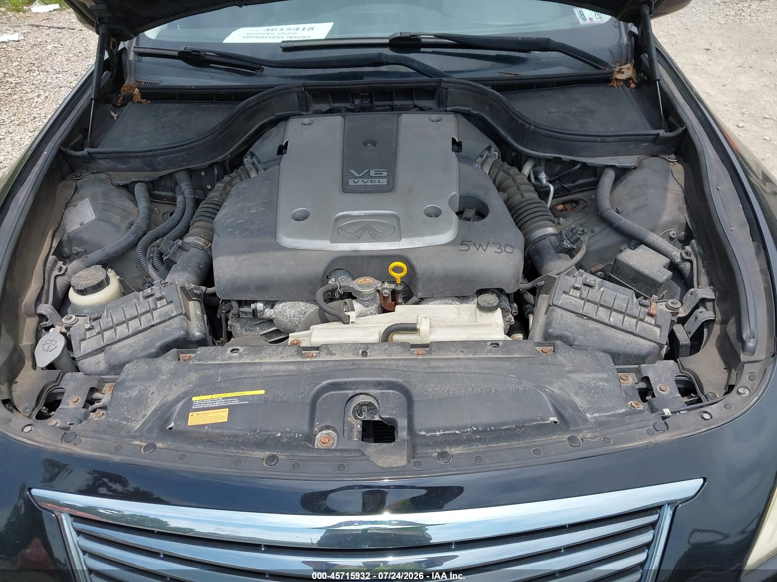2010 Infiniti G37x   Black vin: JN1CV6AR6AM452384