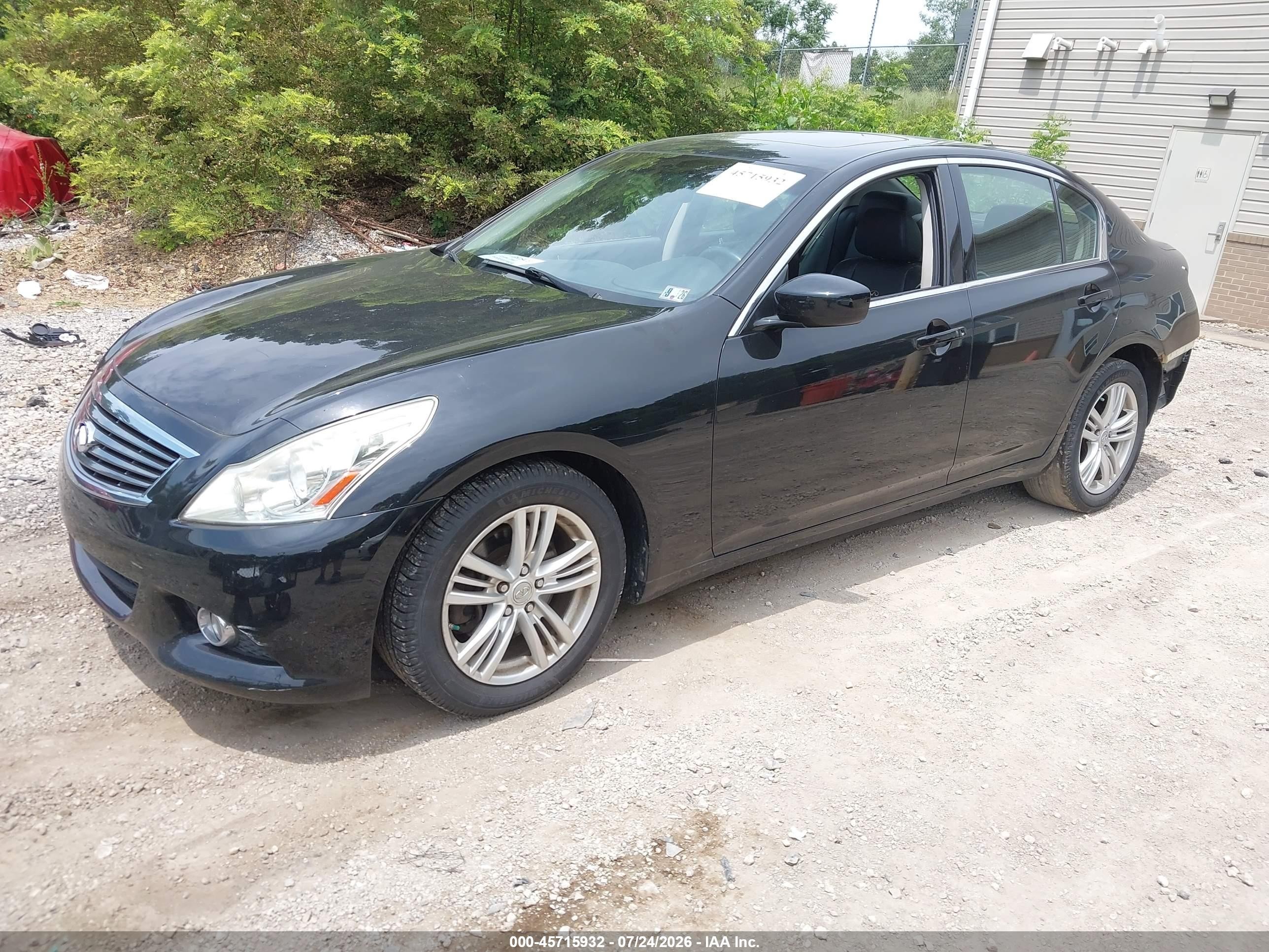 2010 Infiniti G37x   Black vin: JN1CV6AR6AM452384