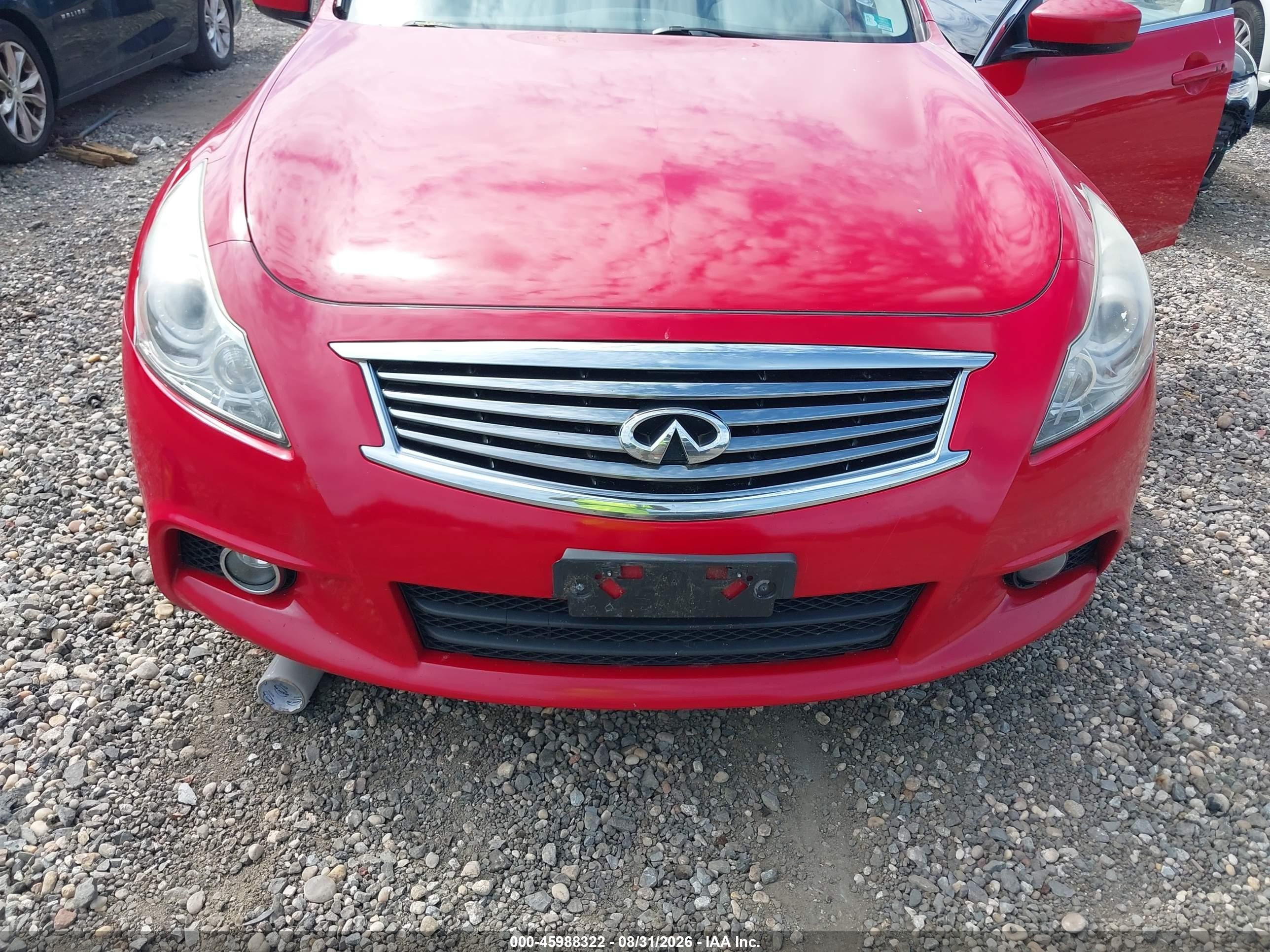 2010 Infiniti G37 Красный vin: JN1CV6AR6AM460050