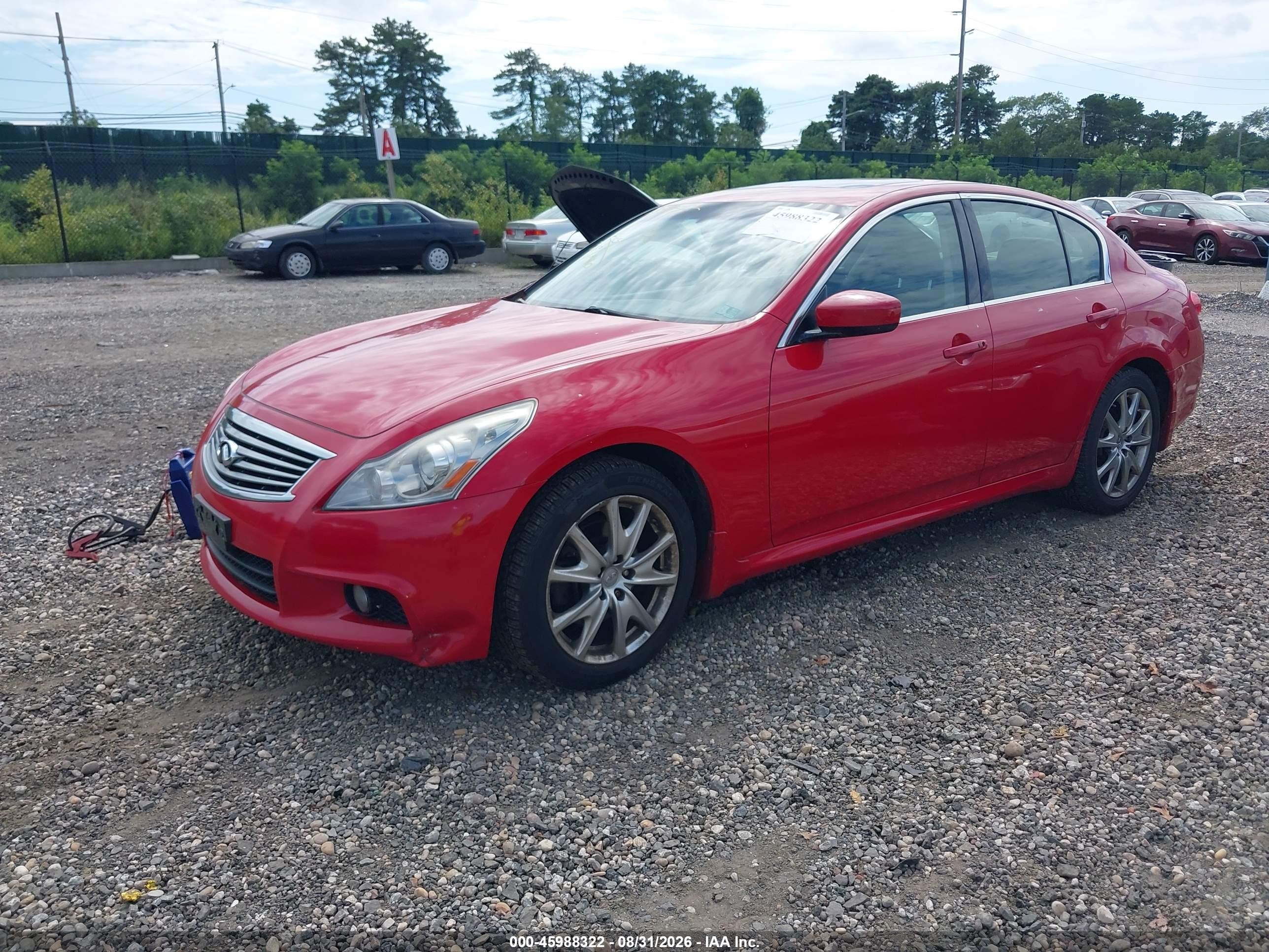 2010 Infiniti G37 Красный vin: JN1CV6AR6AM460050
