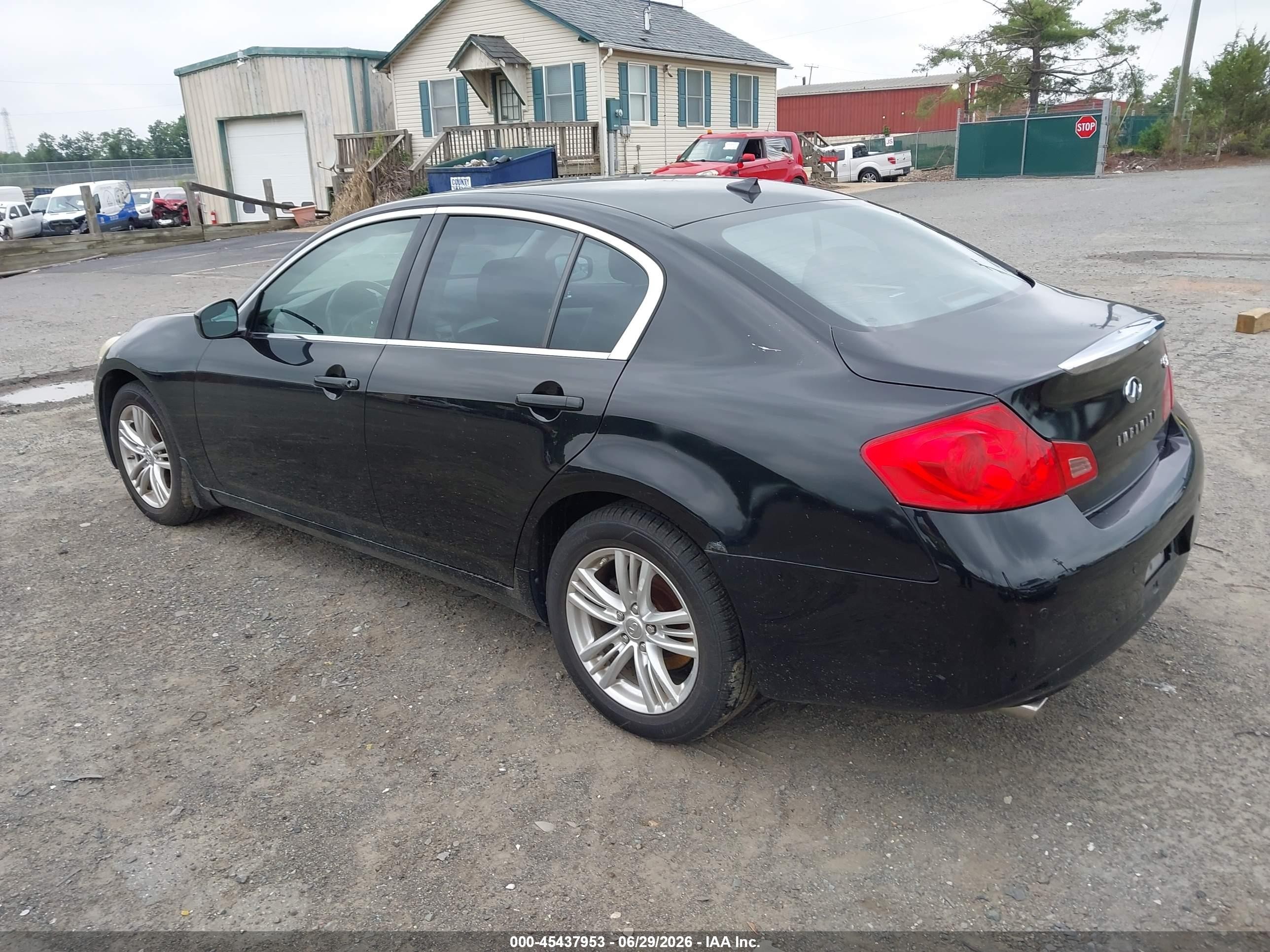 2011 Infiniti G37x   Black vin: JN1CV6AR6BM405633