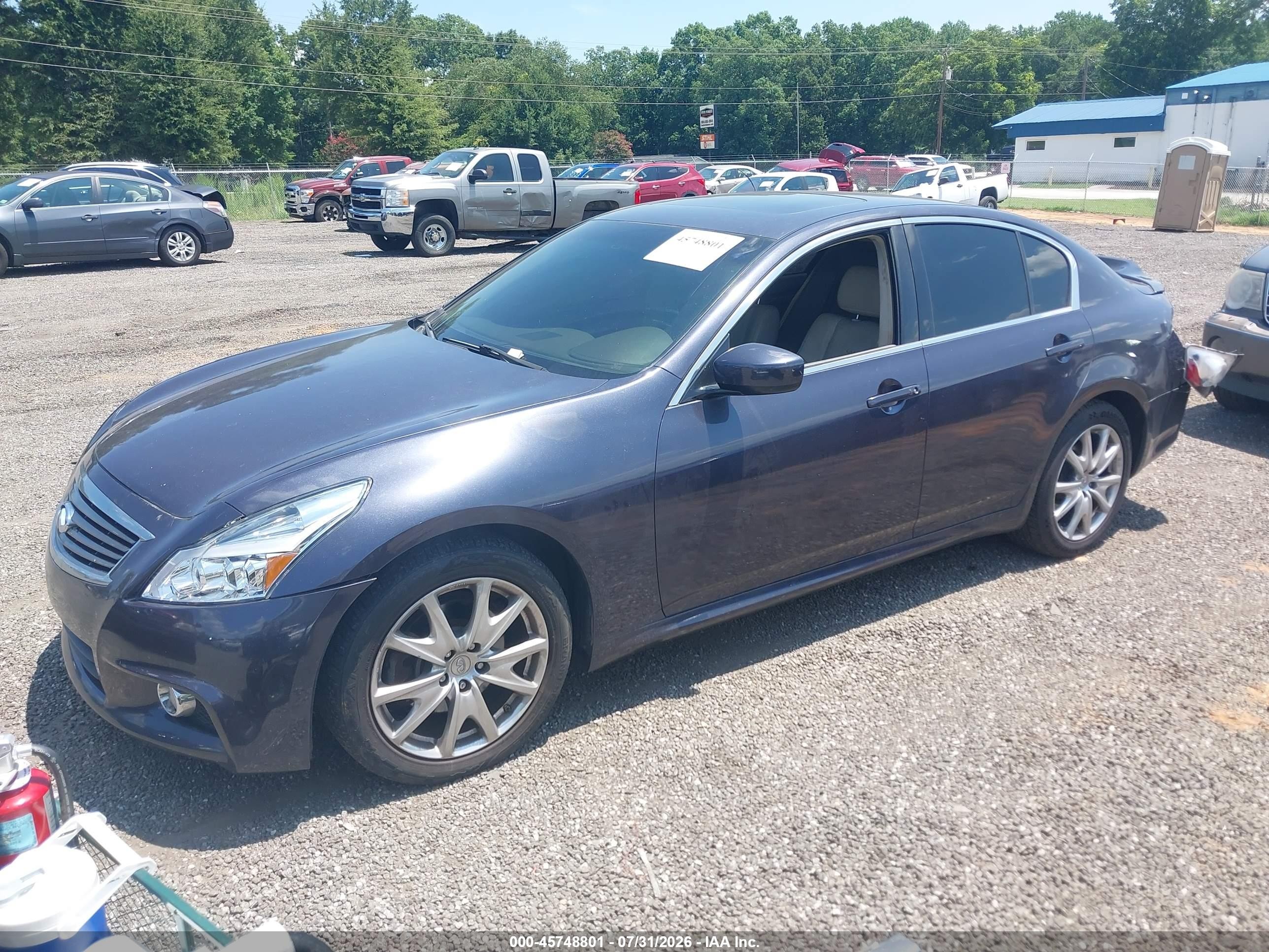 2011 Infiniti G37x   Синий vin: JN1CV6AR6BM412419