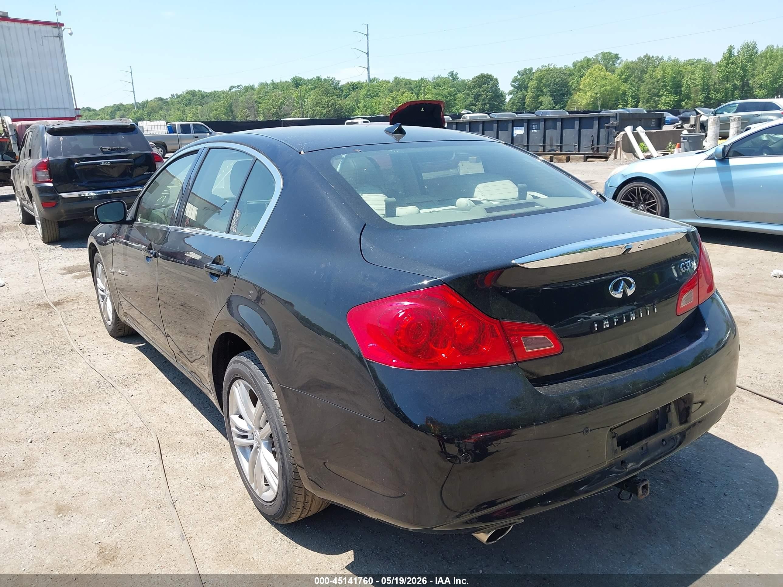 2012 Infiniti G37x   Black vin: JN1CV6AR6CM671221
