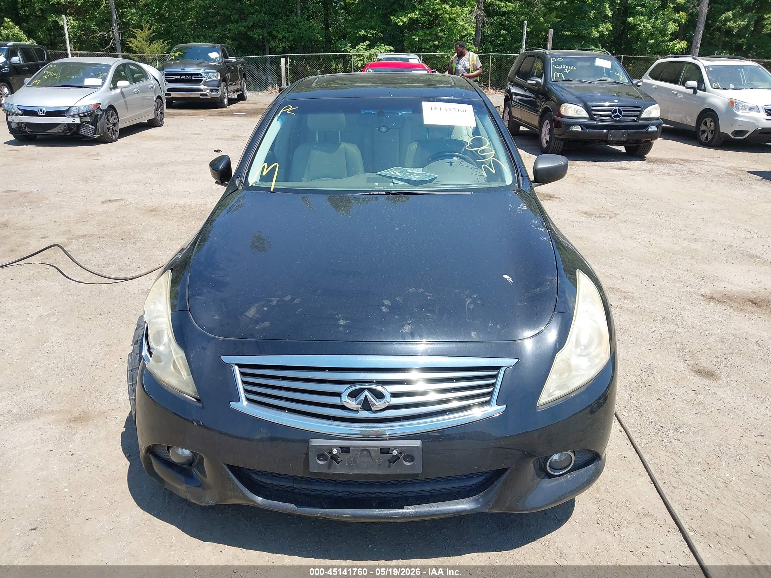 2012 Infiniti G37x   Black vin: JN1CV6AR6CM671221