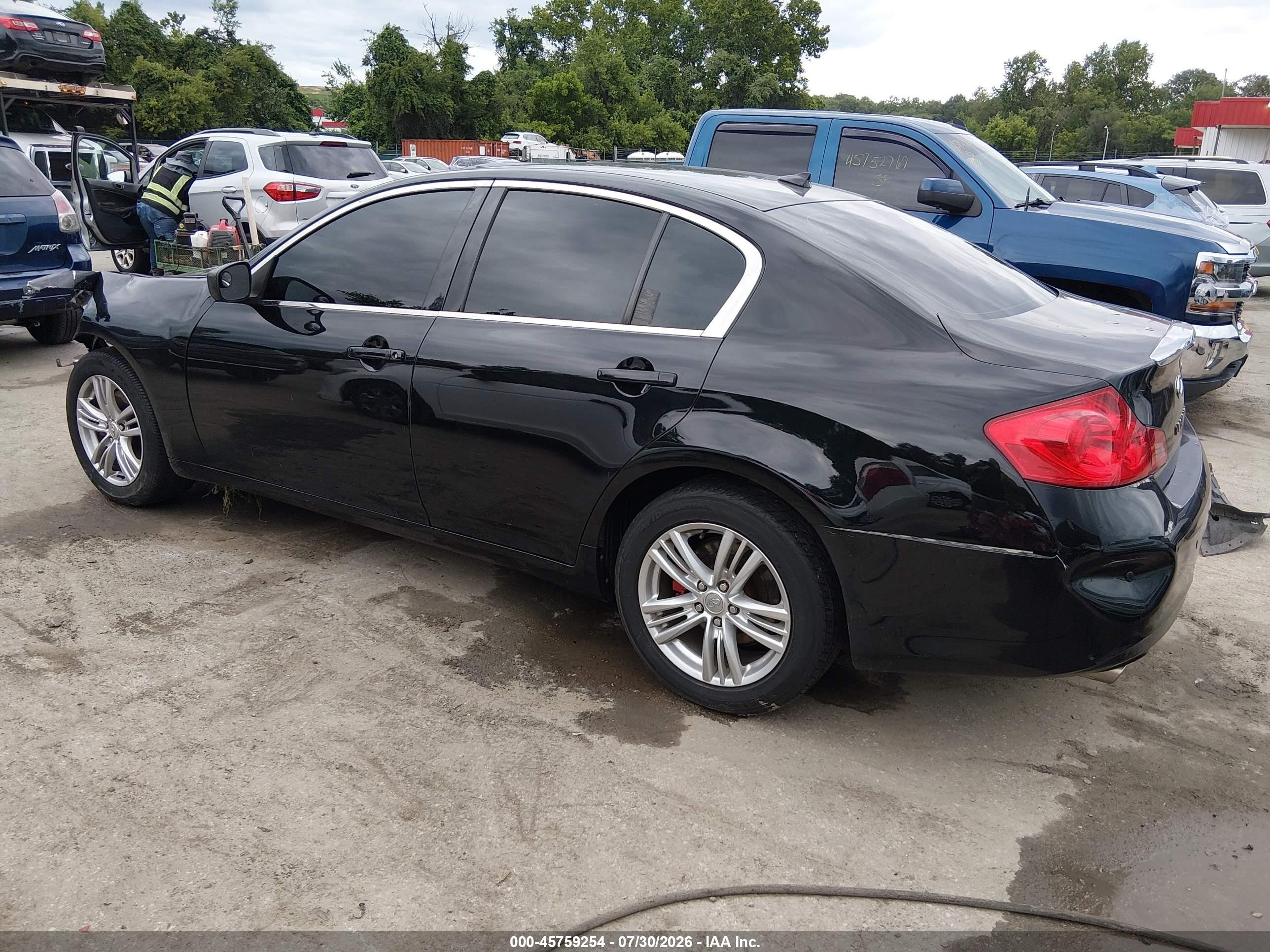 2012 Infiniti G37x   Black vin: JN1CV6AR6CM671221