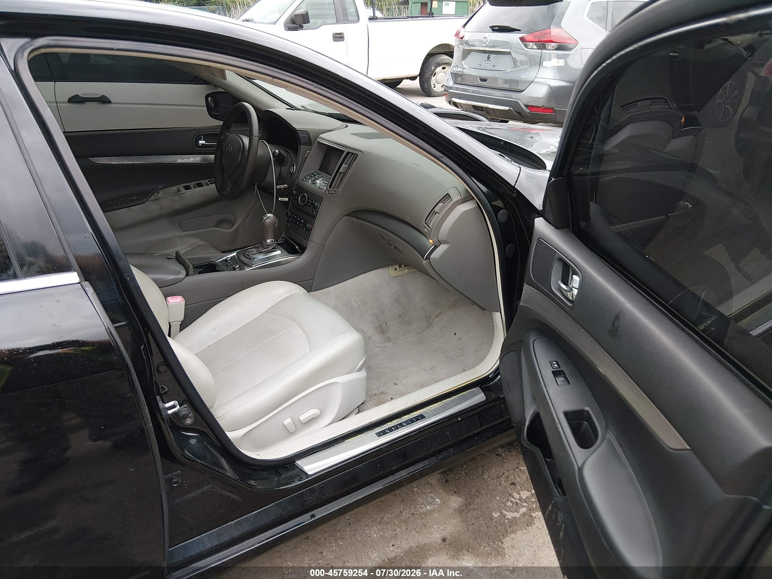 2012 Infiniti G37x   Black vin: JN1CV6AR6CM671221